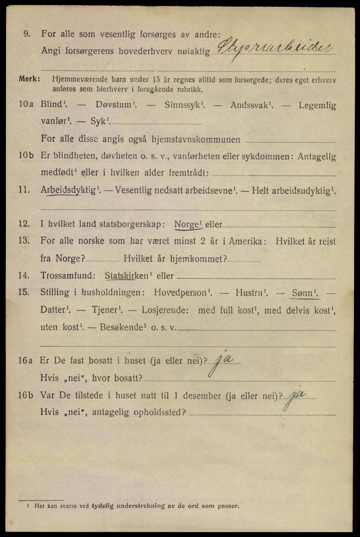 SAKO, 1920 census for Larvik, 1920, p. 18241
