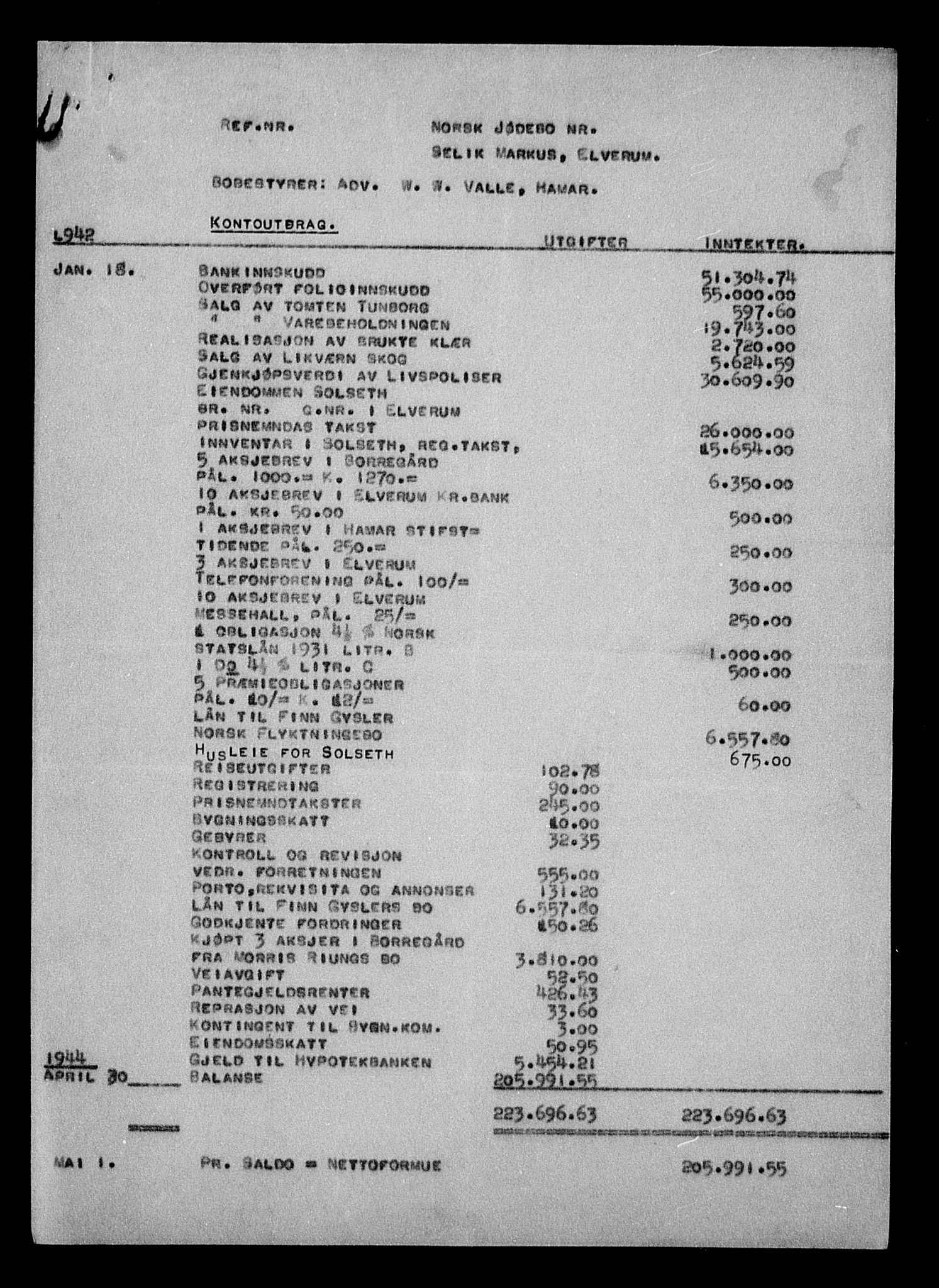 Justisdepartementet, Tilbakeføringskontoret for inndratte formuer, AV/RA-S-1564/H/Hc/Hcc/L0962: --, 1945-1947, p. 7