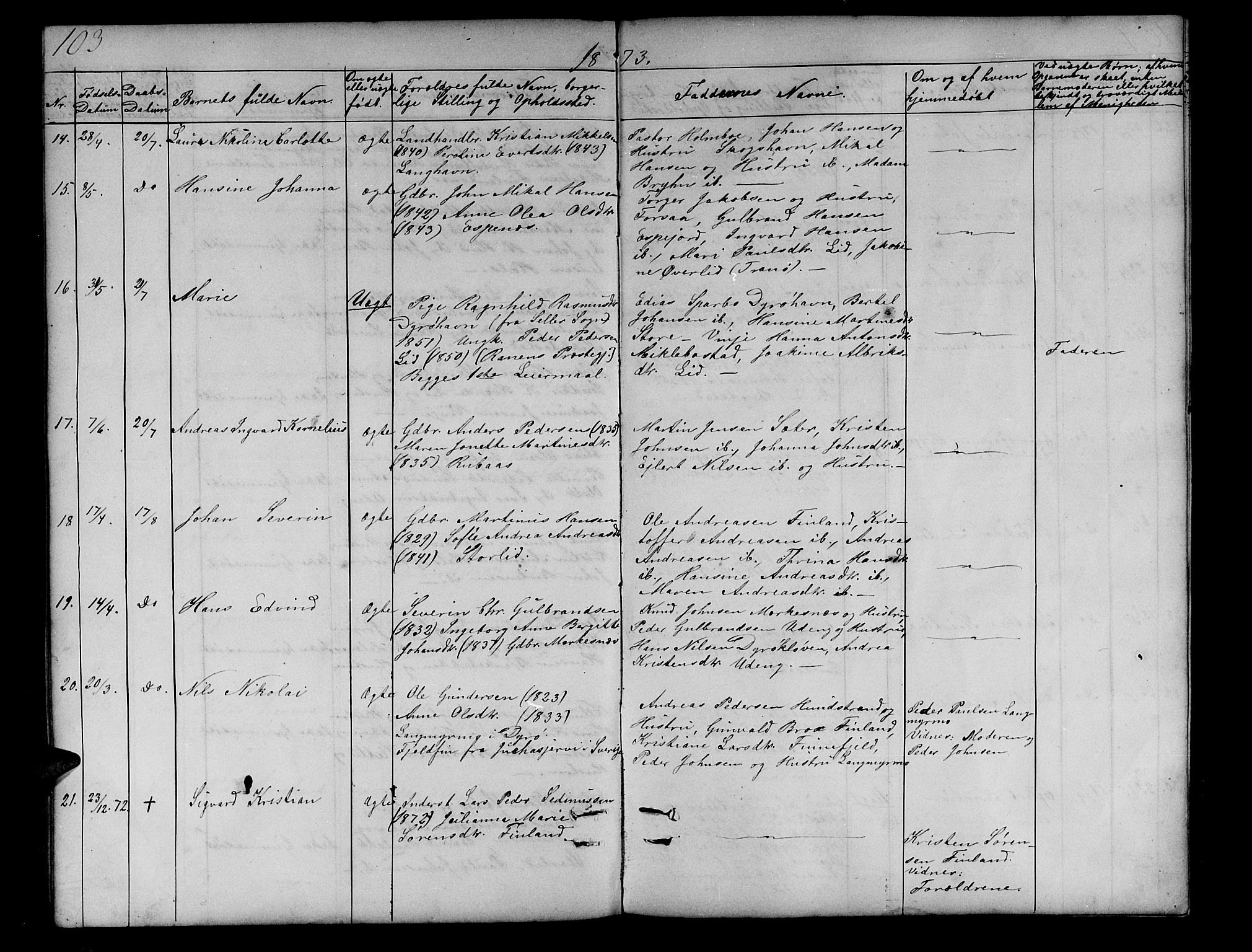 Tranøy sokneprestkontor, SATØ/S-1313/I/Ia/Iab/L0012klokker: Parish register (copy) no. 12, 1859-1874, p. 103