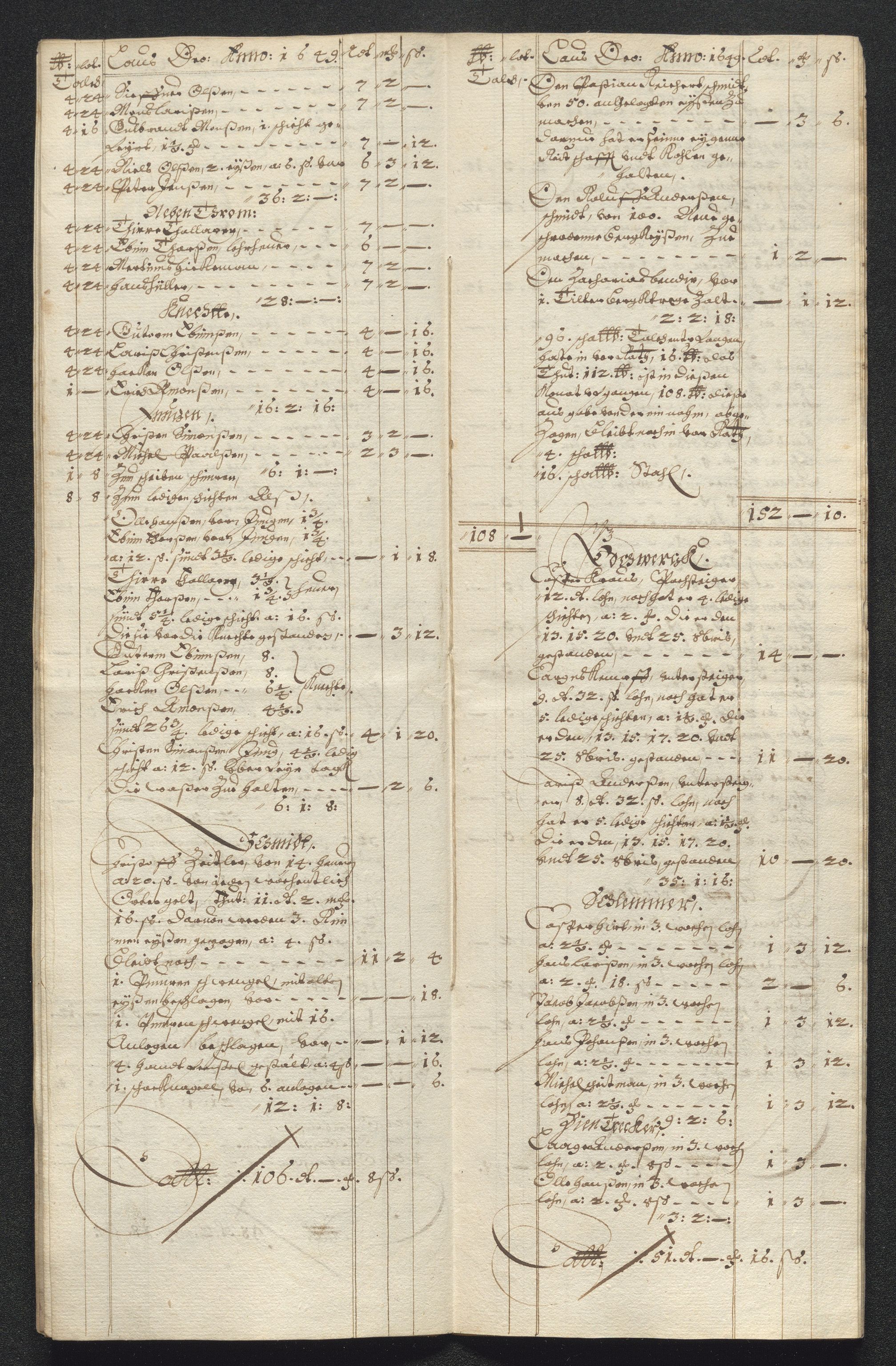 Kongsberg Sølvverk 1623-1816, AV/SAKO-EA-3135/001/D/Dc/Dcd/L0023: Utgiftsregnskap for gruver m.m., 1649, p. 547