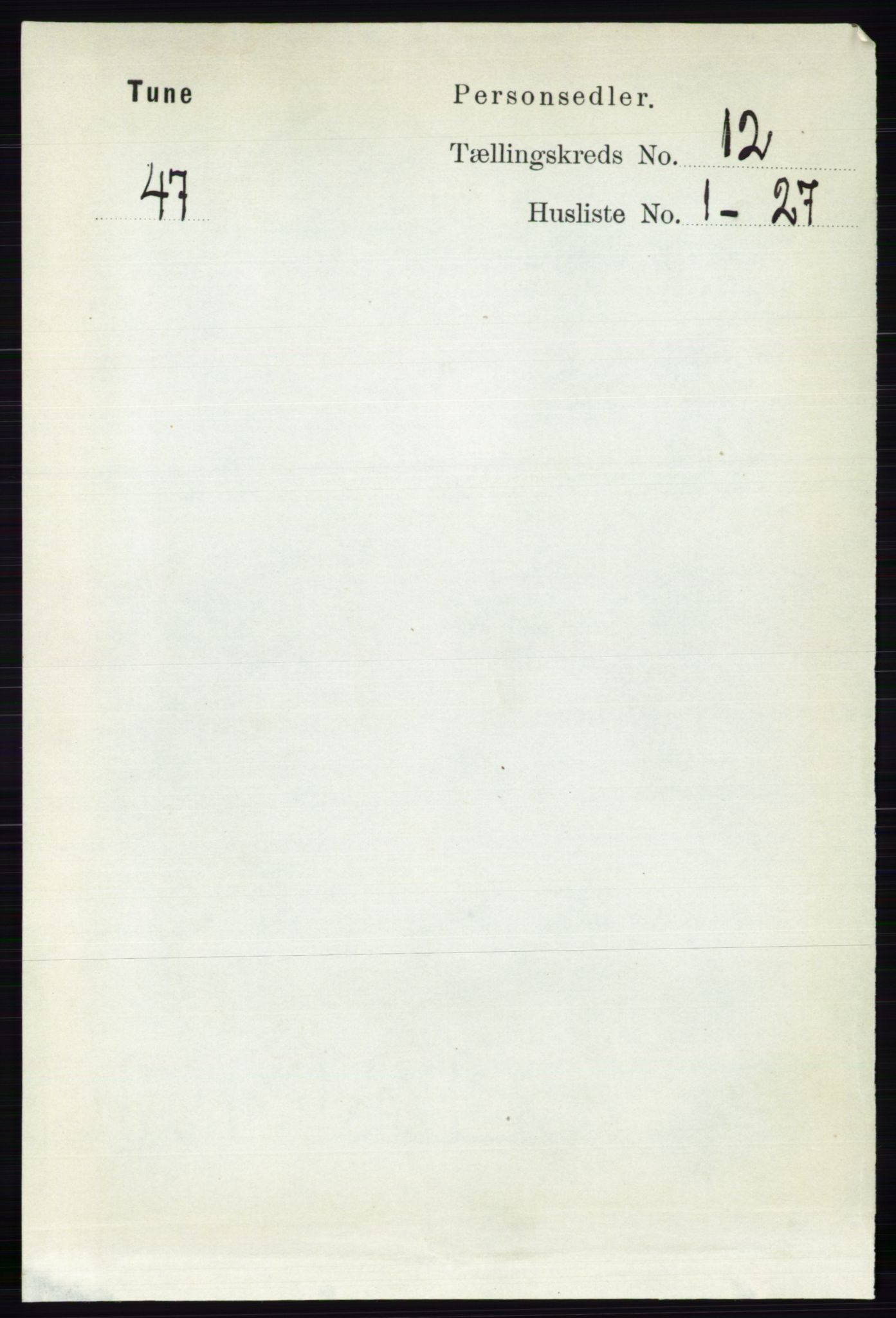 RA, 1891 census for 0130 Tune, 1891, p. 7214