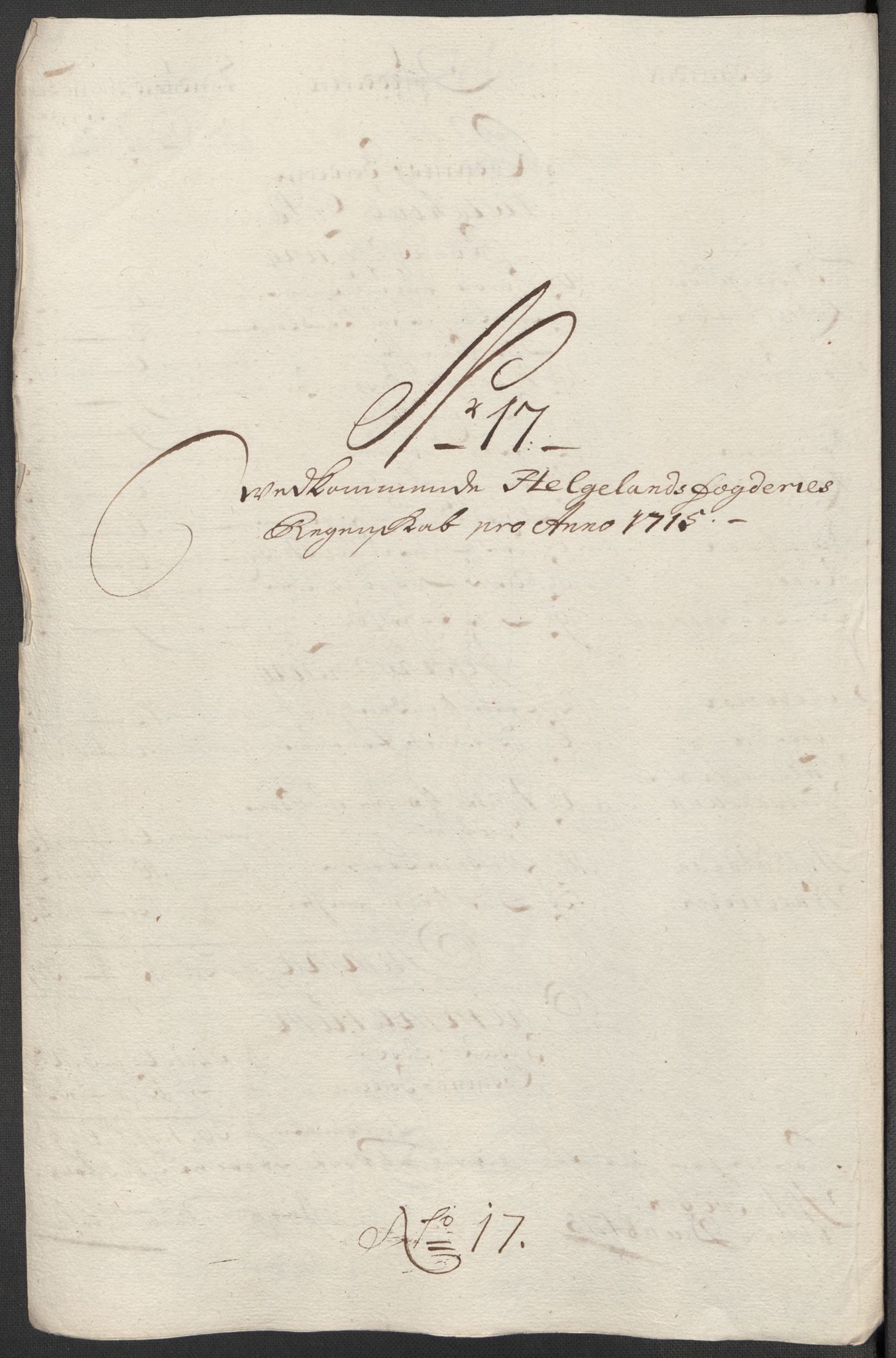 Rentekammeret inntil 1814, Reviderte regnskaper, Fogderegnskap, RA/EA-4092/R65/L4513: Fogderegnskap Helgeland, 1714-1715, p. 605