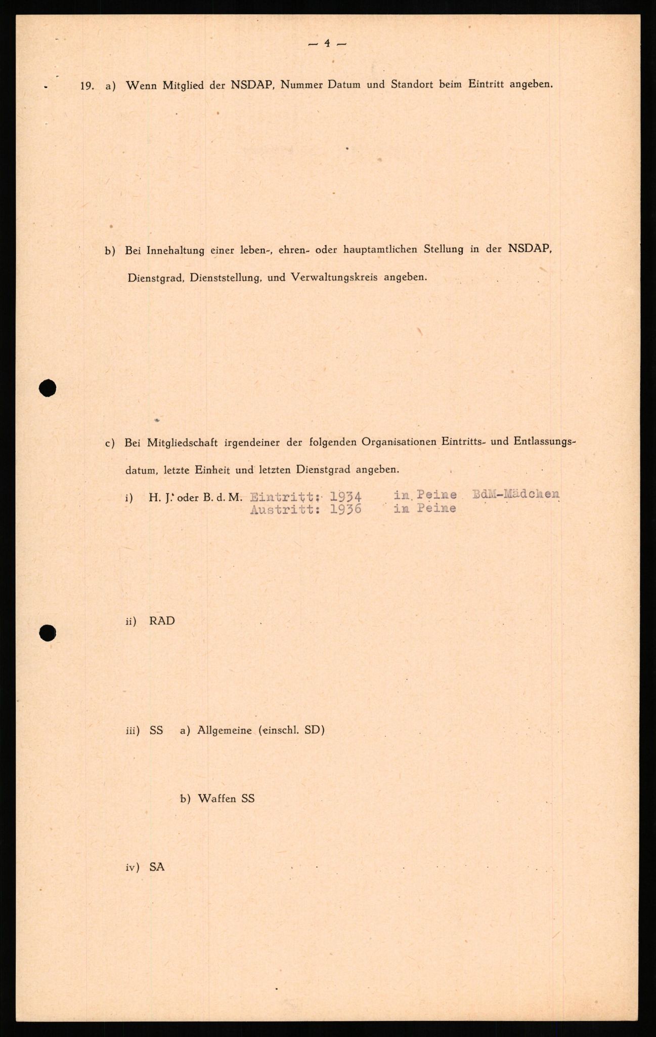 Forsvaret, Forsvarets overkommando II, RA/RAFA-3915/D/Db/L0017: CI Questionaires. Tyske okkupasjonsstyrker i Norge. Tyskere., 1945-1946, p. 332