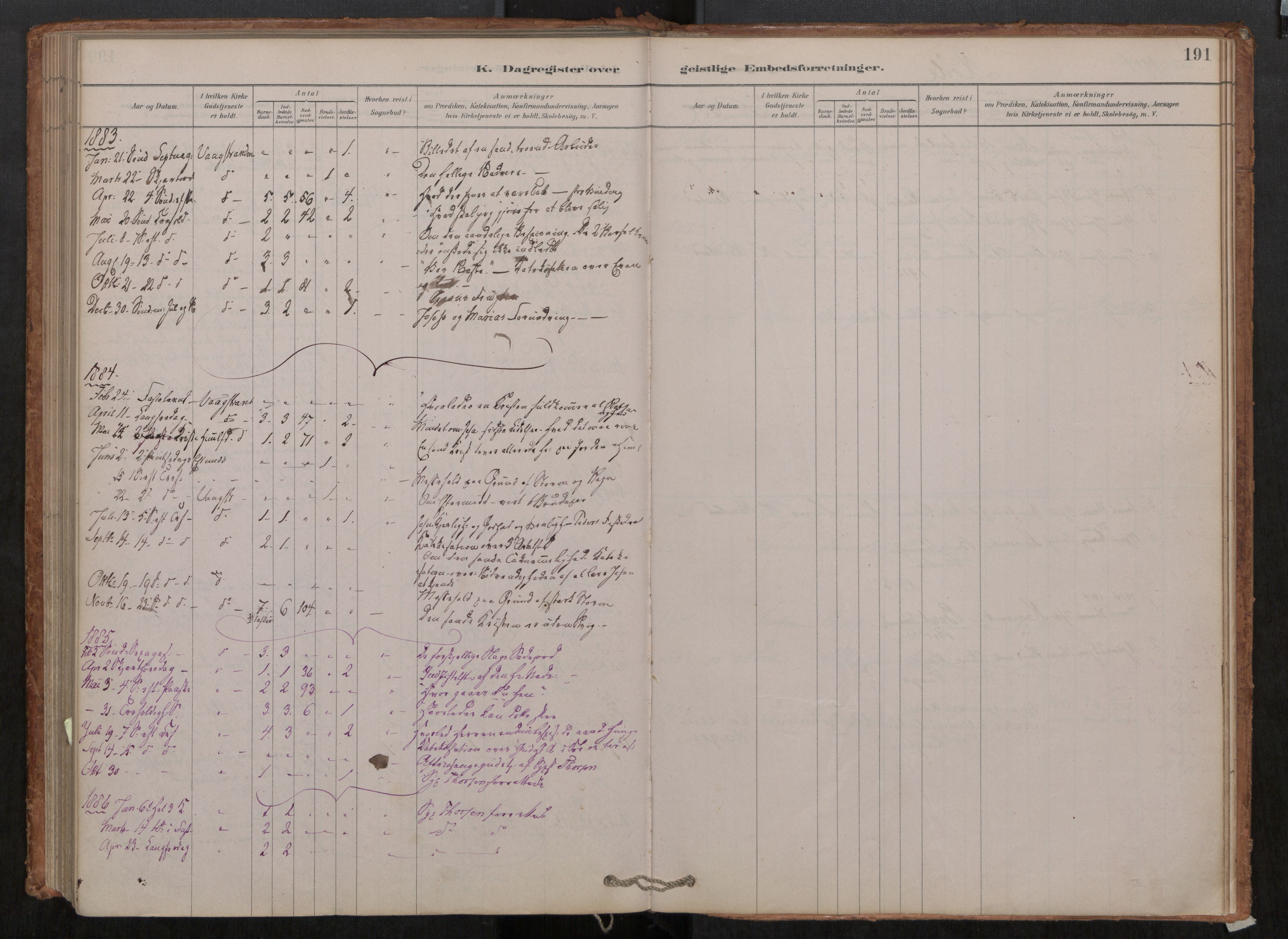 Ministerialprotokoller, klokkerbøker og fødselsregistre - Møre og Romsdal, SAT/A-1454/550/L0621: Parish register (official) no. 550A01, 1878-1915, p. 191