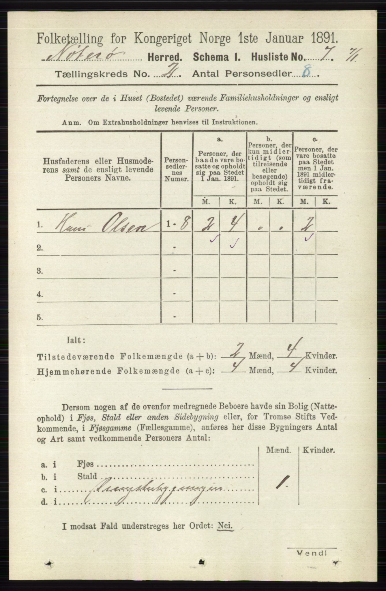 RA, 1891 census for 0722 Nøtterøy, 1891, p. 746