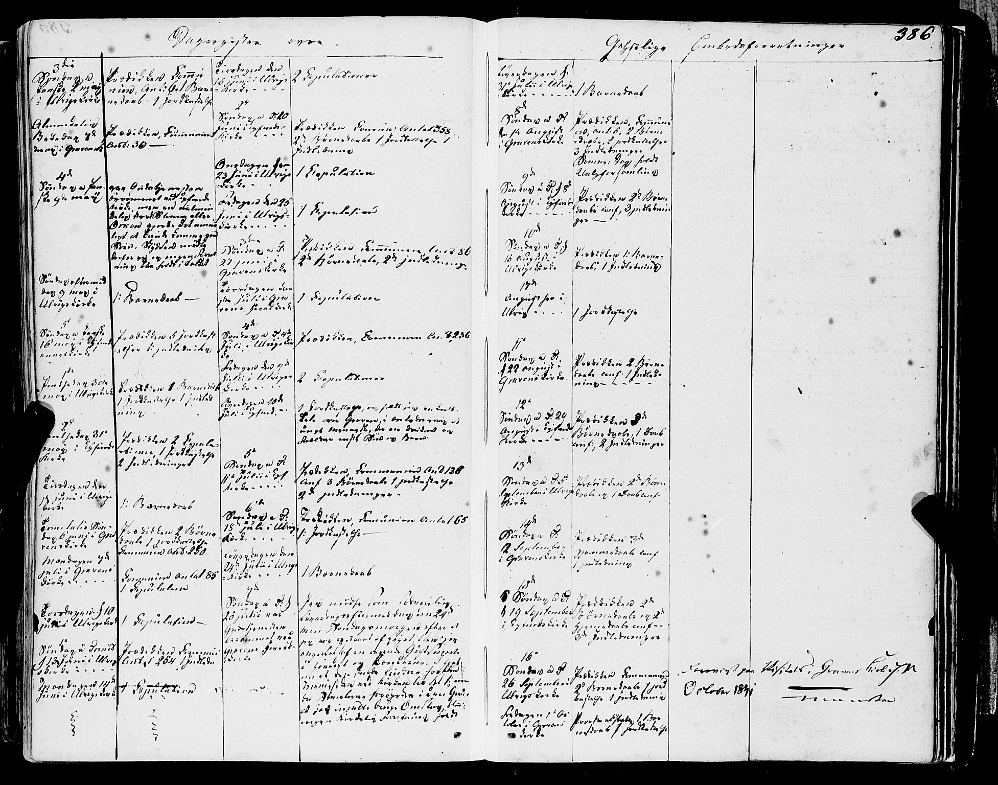 Ulvik sokneprestembete, SAB/A-78801/H/Haa: Parish register (official) no. A 12, 1839-1853, p. 386