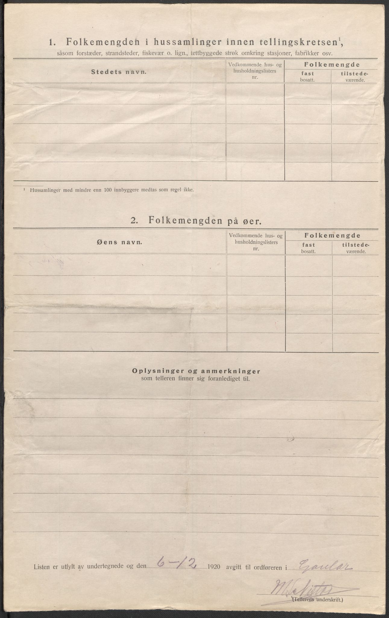 SAB, 1920 census for Gaular, 1920, p. 45