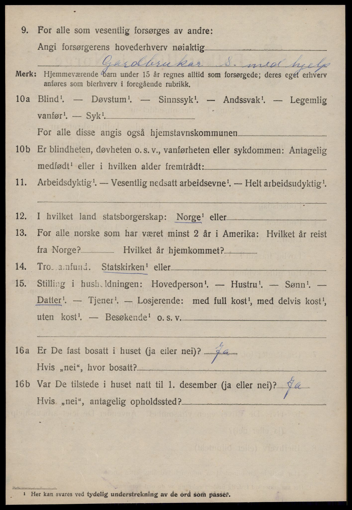 SAT, 1920 census for Sykkylven, 1920, p. 4016