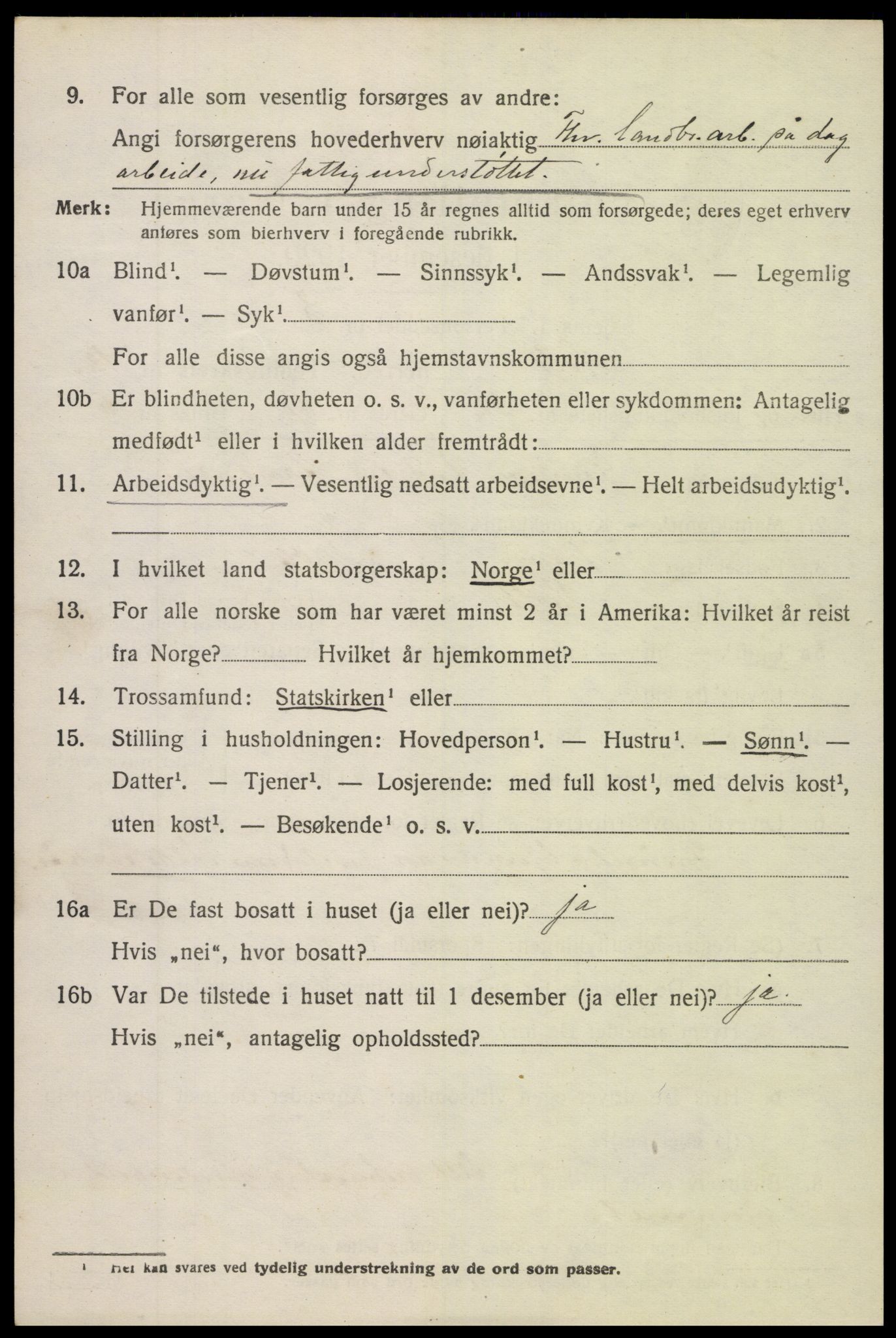 SAK, 1920 census for Holt, 1920, p. 7969