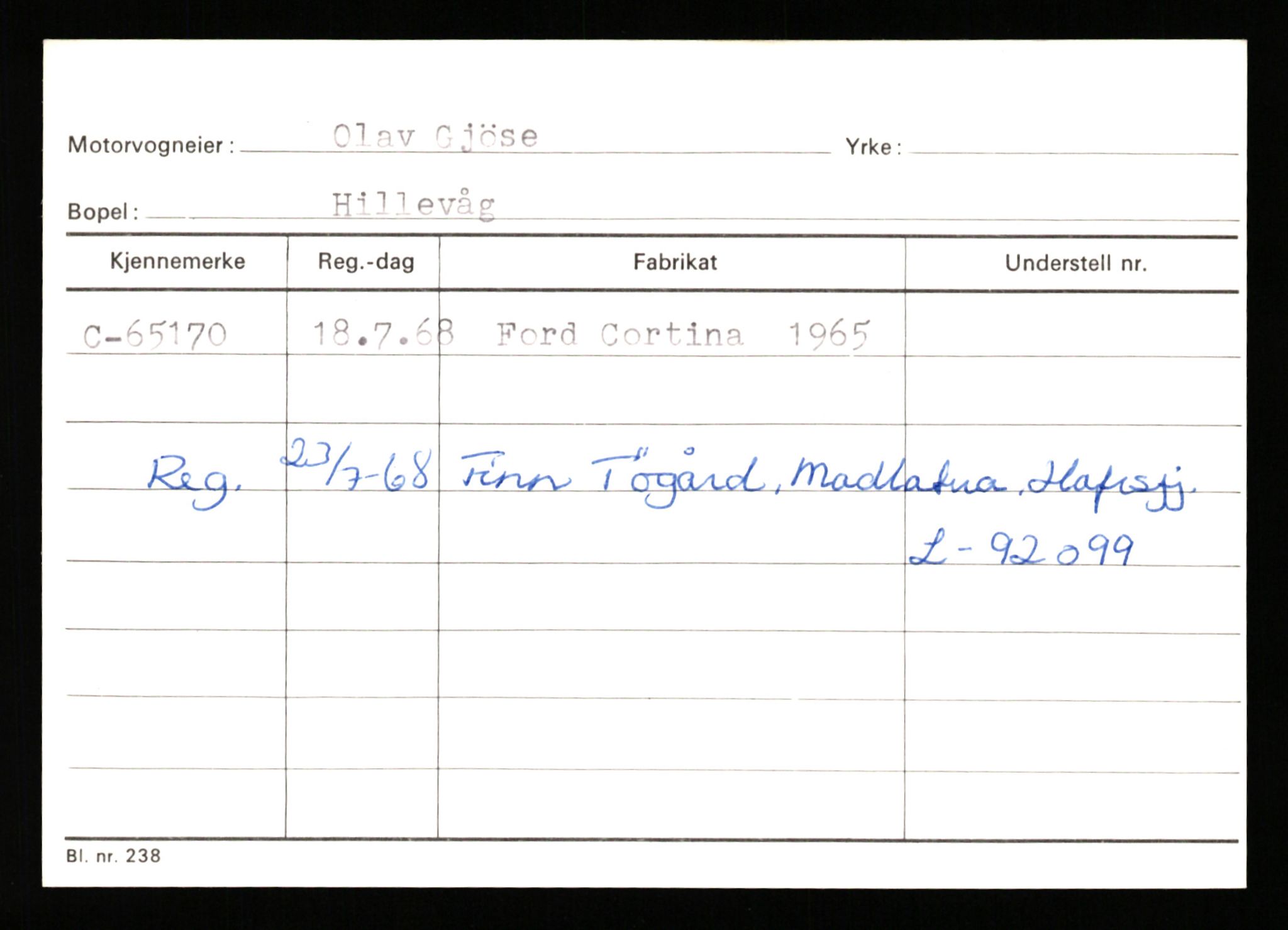 Stavanger trafikkstasjon, AV/SAST-A-101942/0/G/L0007: Registreringsnummer: 49019 - 67460, 1930-1971, p. 2945