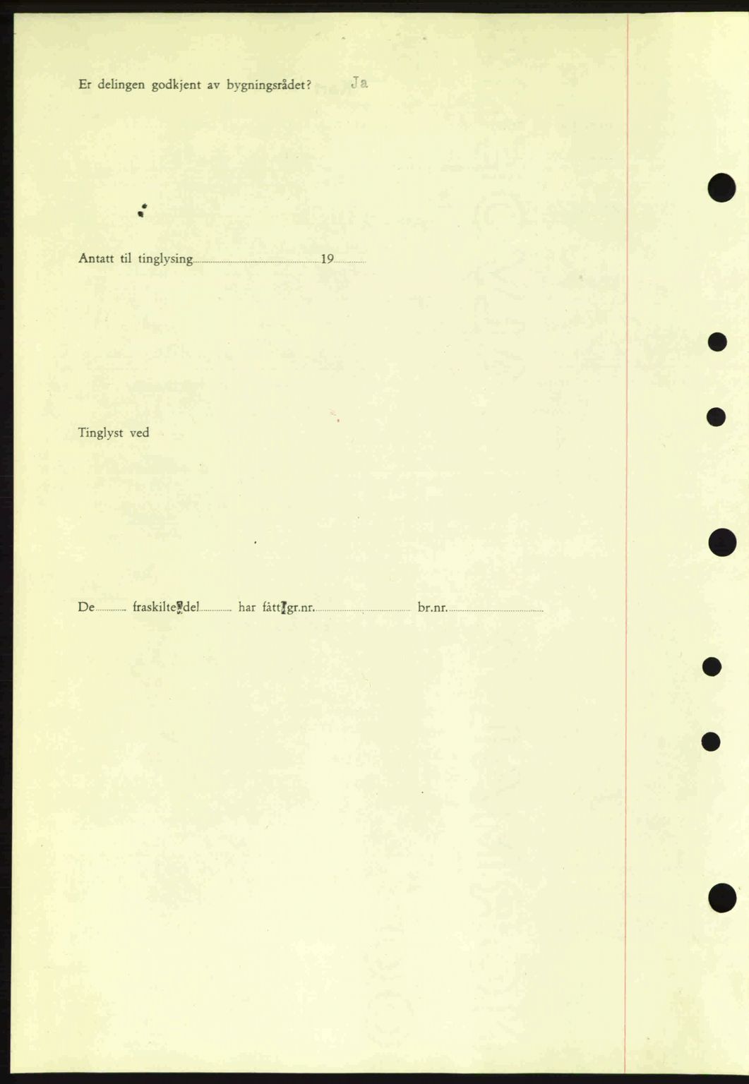 Moss sorenskriveri, SAO/A-10168: Mortgage book no. A9, 1941-1942, Diary no: : 2289/1941