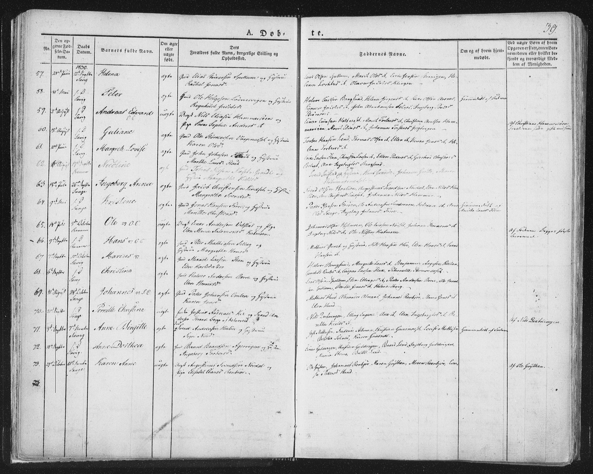 Ministerialprotokoller, klokkerbøker og fødselsregistre - Nord-Trøndelag, SAT/A-1458/764/L0551: Parish register (official) no. 764A07a, 1824-1864, p. 39