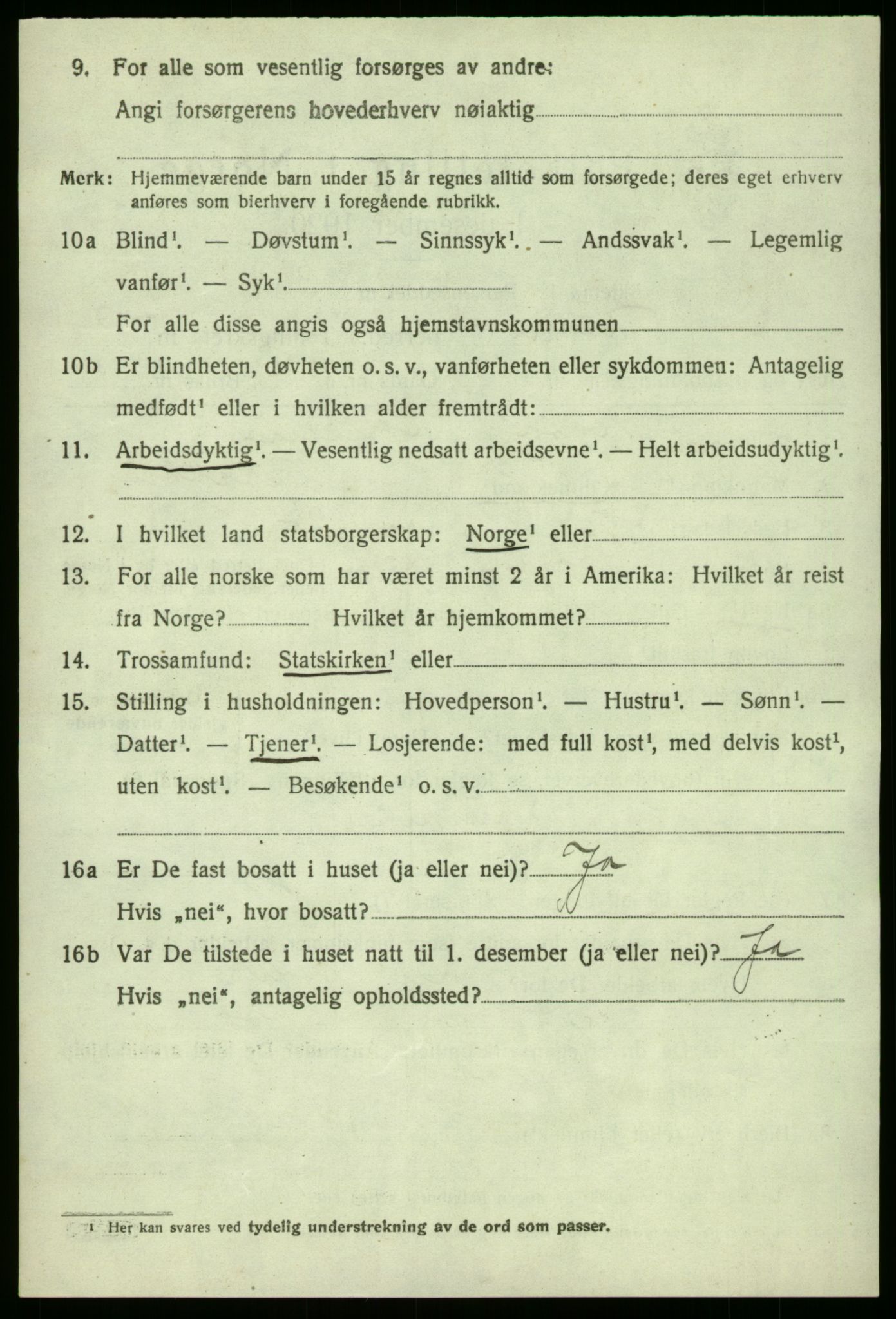 SAO, 1920 census for Torsnes, 1920, p. 2744