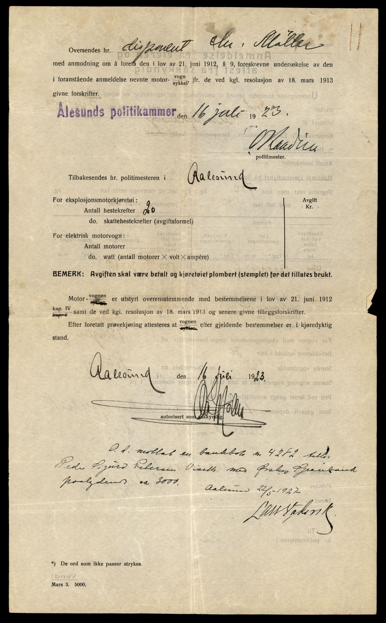 Møre og Romsdal vegkontor - Ålesund trafikkstasjon, AV/SAT-A-4099/F/Fe/L0001: Registreringskort for kjøretøy T 3 - T 127, 1927-1998, p. 1664