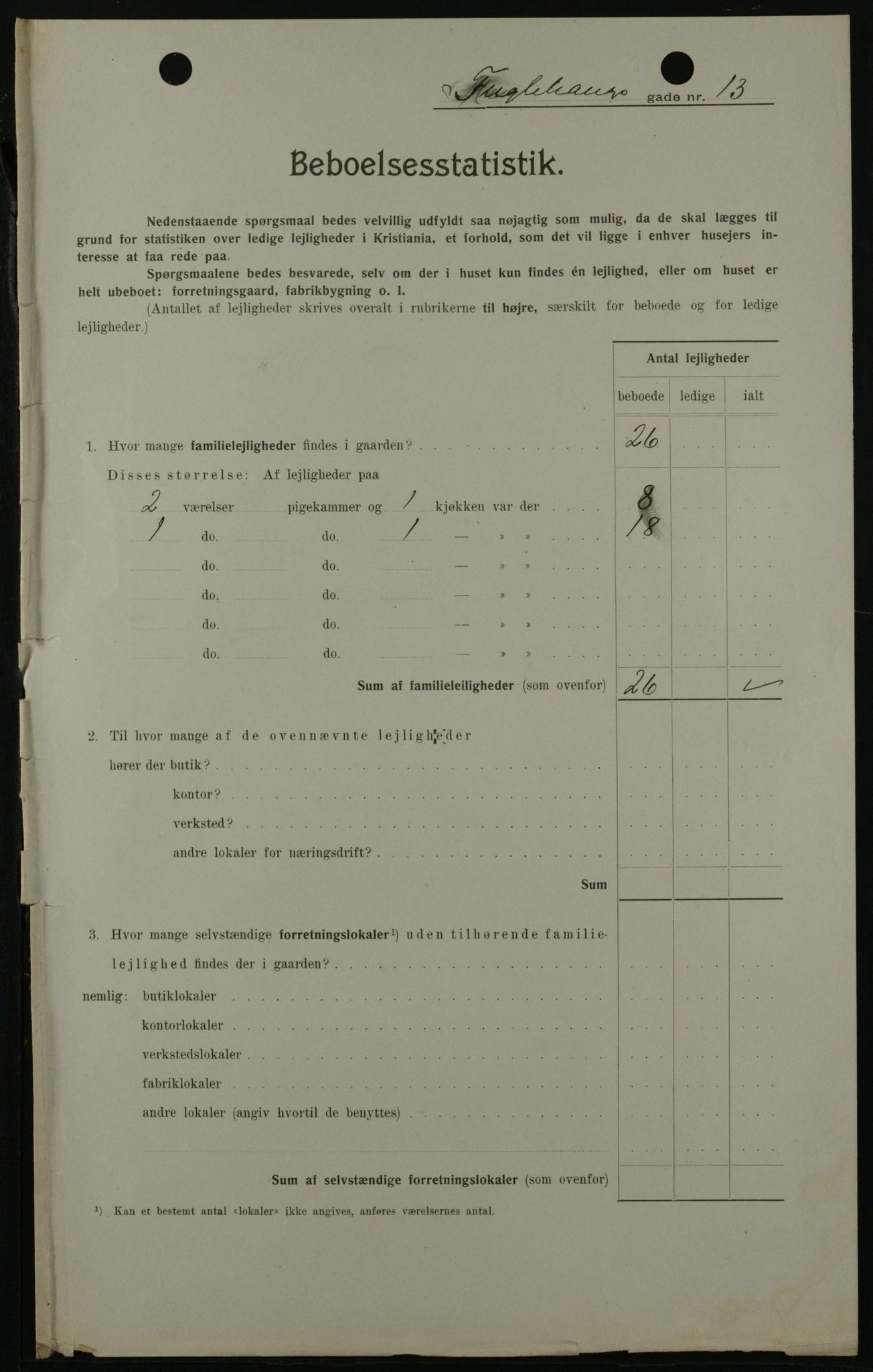 OBA, Municipal Census 1908 for Kristiania, 1908, p. 25699