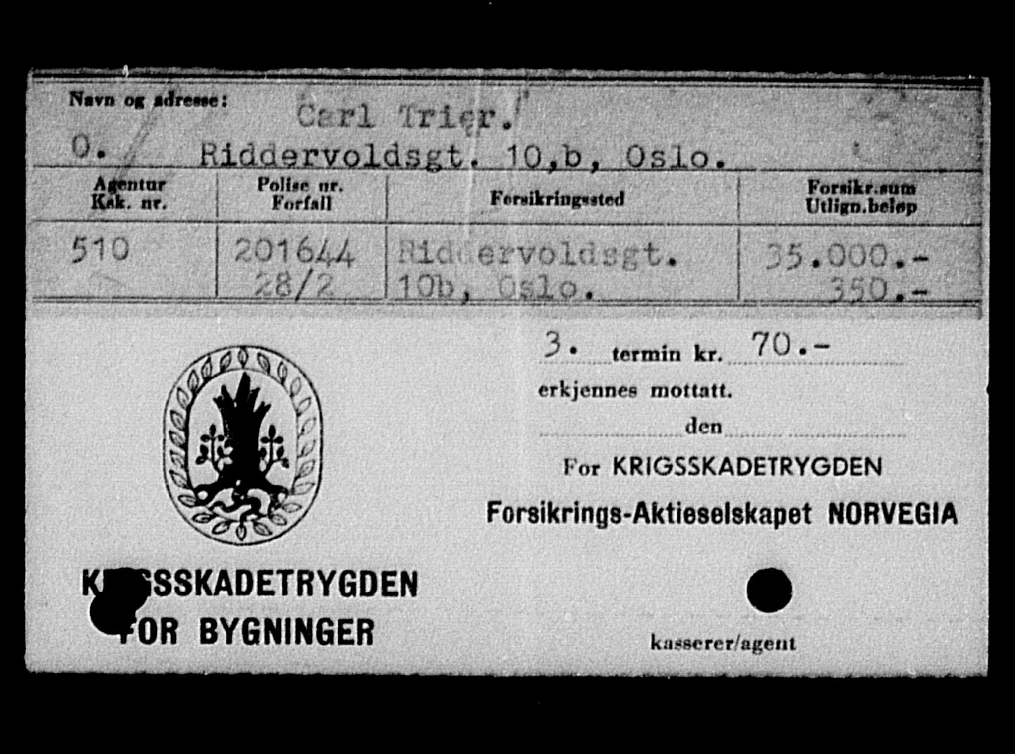 Justisdepartementet, Tilbakeføringskontoret for inndratte formuer, AV/RA-S-1564/H/Hc/Hcc/L0984: --, 1945-1947, p. 283