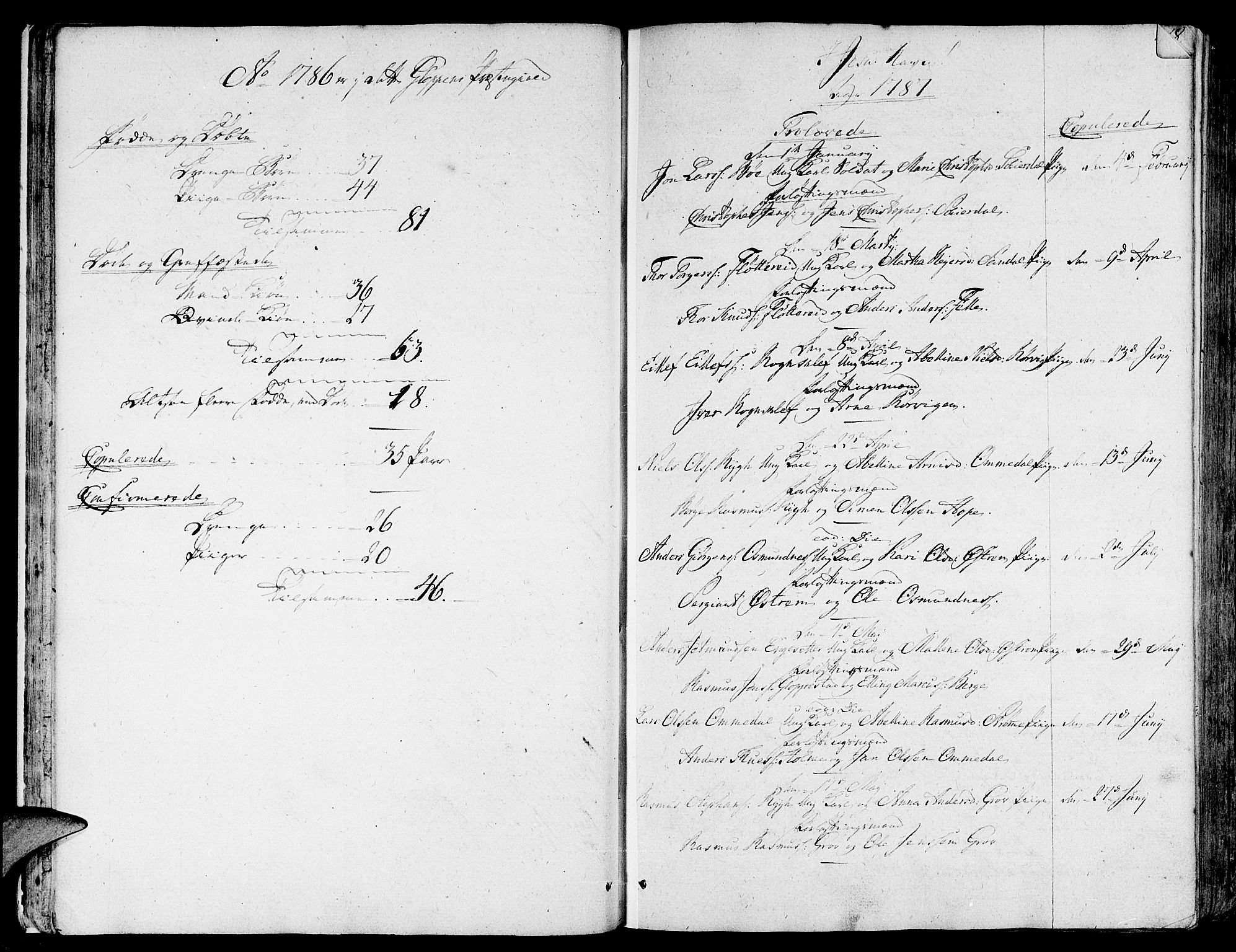 Gloppen sokneprestembete, AV/SAB-A-80101/H/Haa/Haaa/L0005: Parish register (official) no. A 5, 1785-1815, p. 16