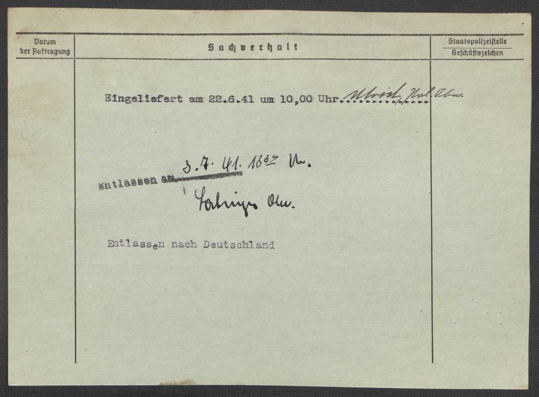 Befehlshaber der Sicherheitspolizei und des SD, RA/RAFA-5969/E/Ea/Eaa/L0007: Register over norske fanger i Møllergata 19: Lundb-N, 1940-1945, p. 489