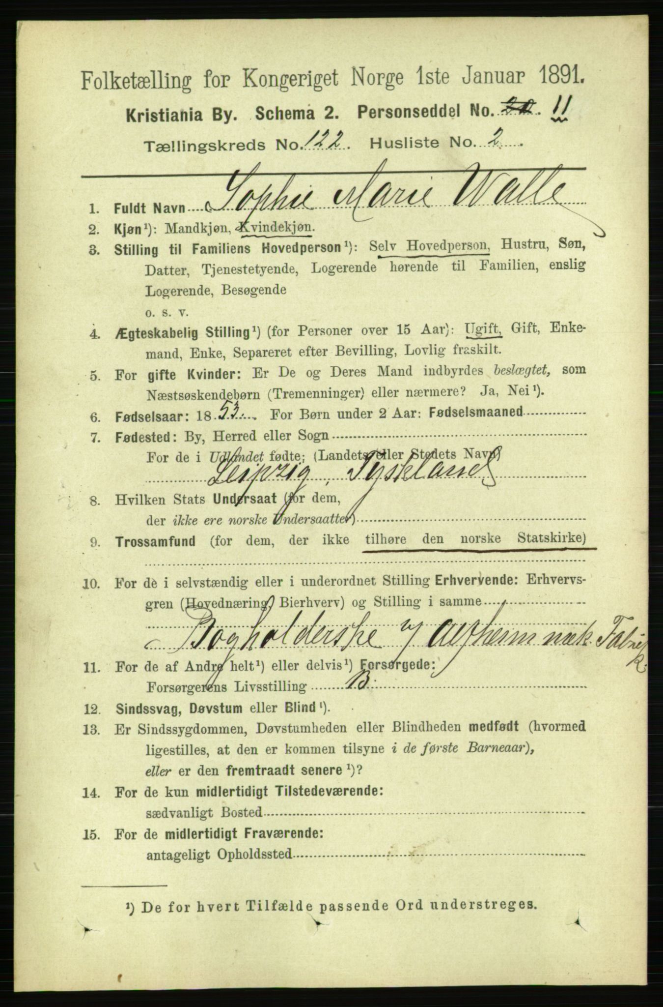 RA, 1891 census for 0301 Kristiania, 1891, p. 64661