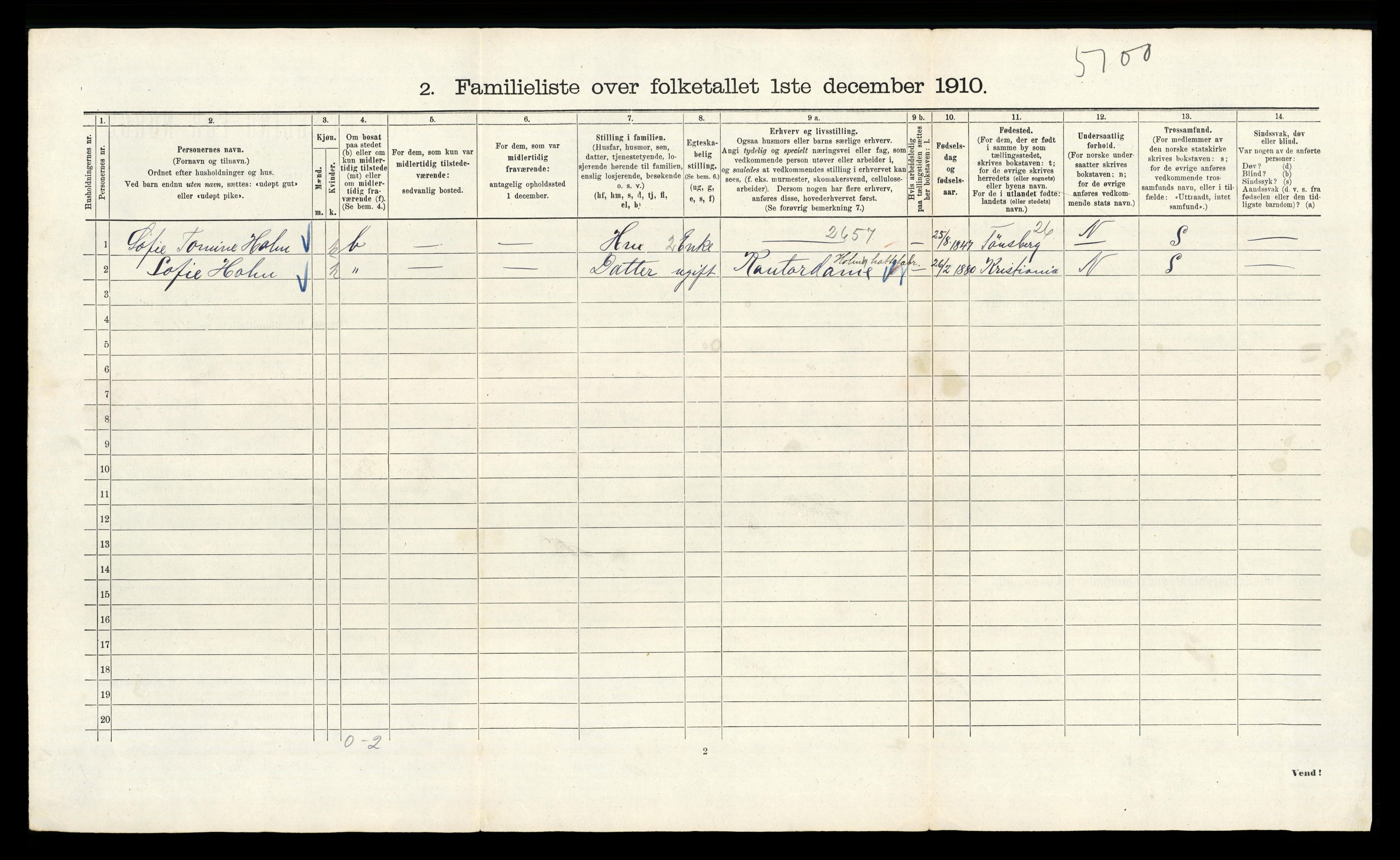 RA, 1910 census for Kristiania, 1910, p. 123270