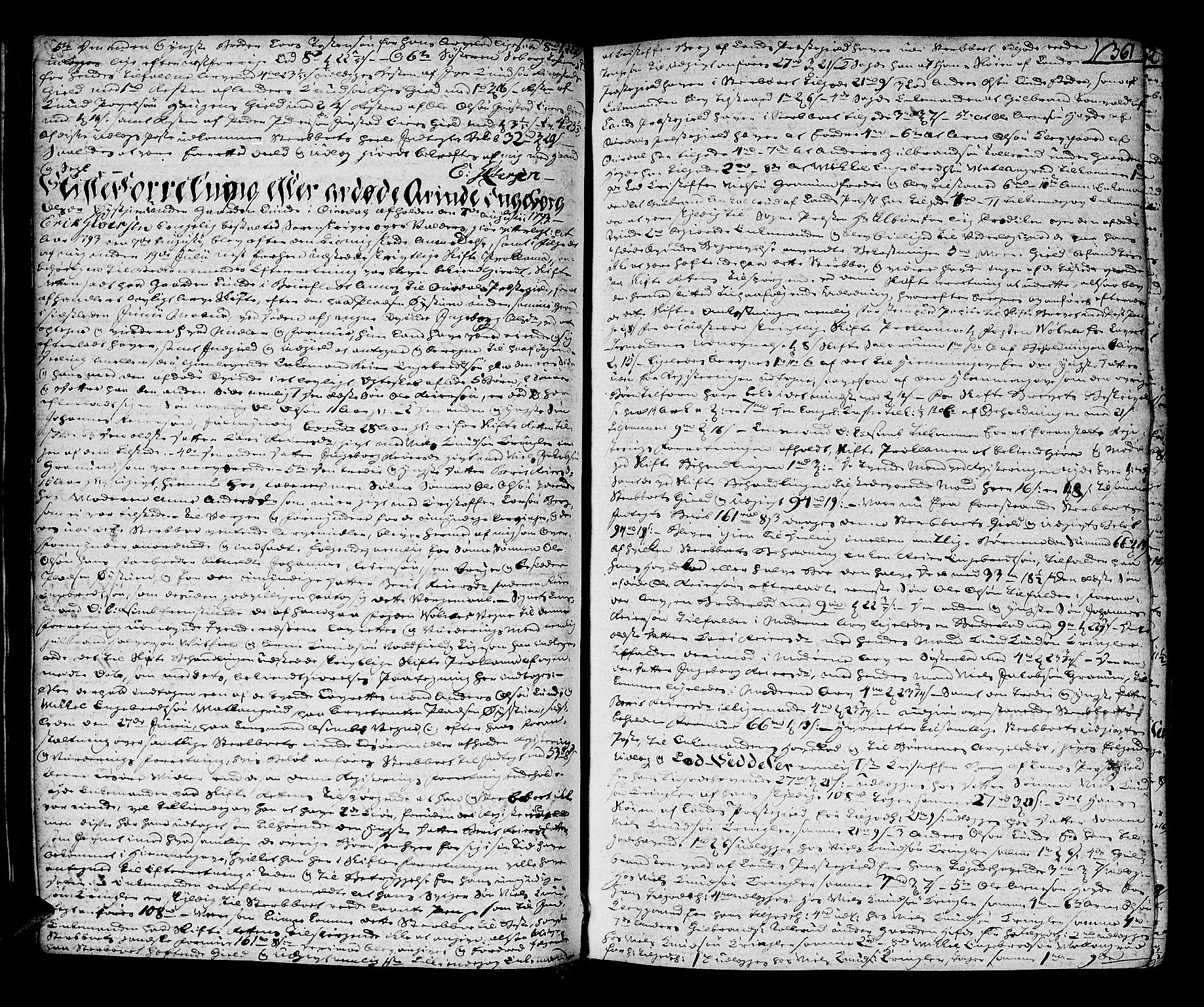 Valdres sorenskriveri, SAH/TING-016/J/Ja/Jaa/L0001: Skifteprotokoll, 1786-1798, p. 360b-361a