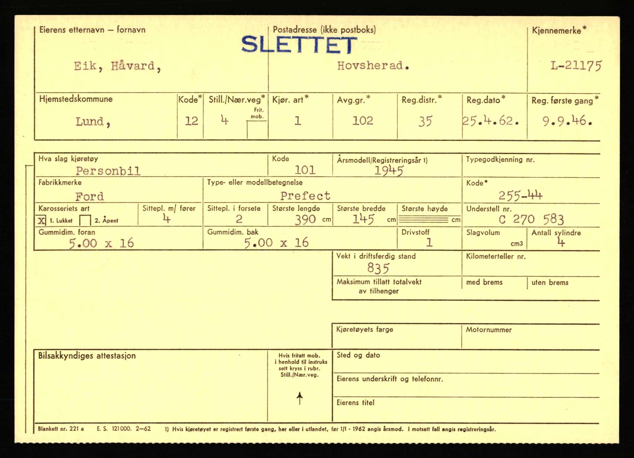 Stavanger trafikkstasjon, AV/SAST-A-101942/0/F/L0037: L-20500 - L-21499, 1930-1971, p. 1815