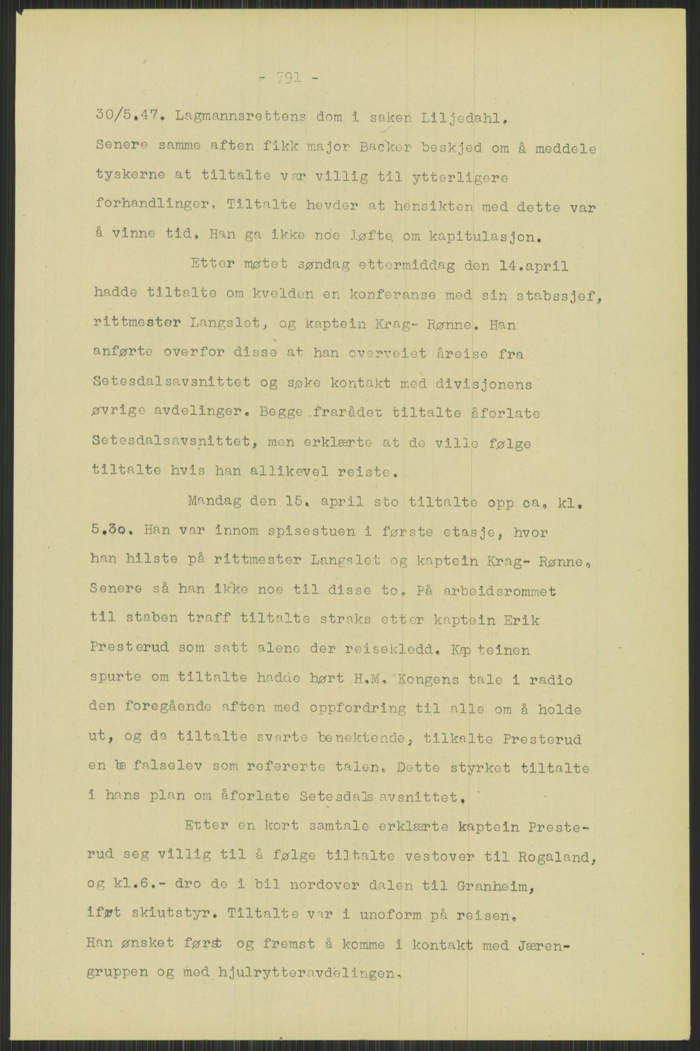 Forsvaret, Forsvarets krigshistoriske avdeling, RA/RAFA-2017/Y/Yb/L0095: II-C-11-335  -  3. Divisjon.  Sak mot general Finn Backer m.fl., 1940-1948, p. 31