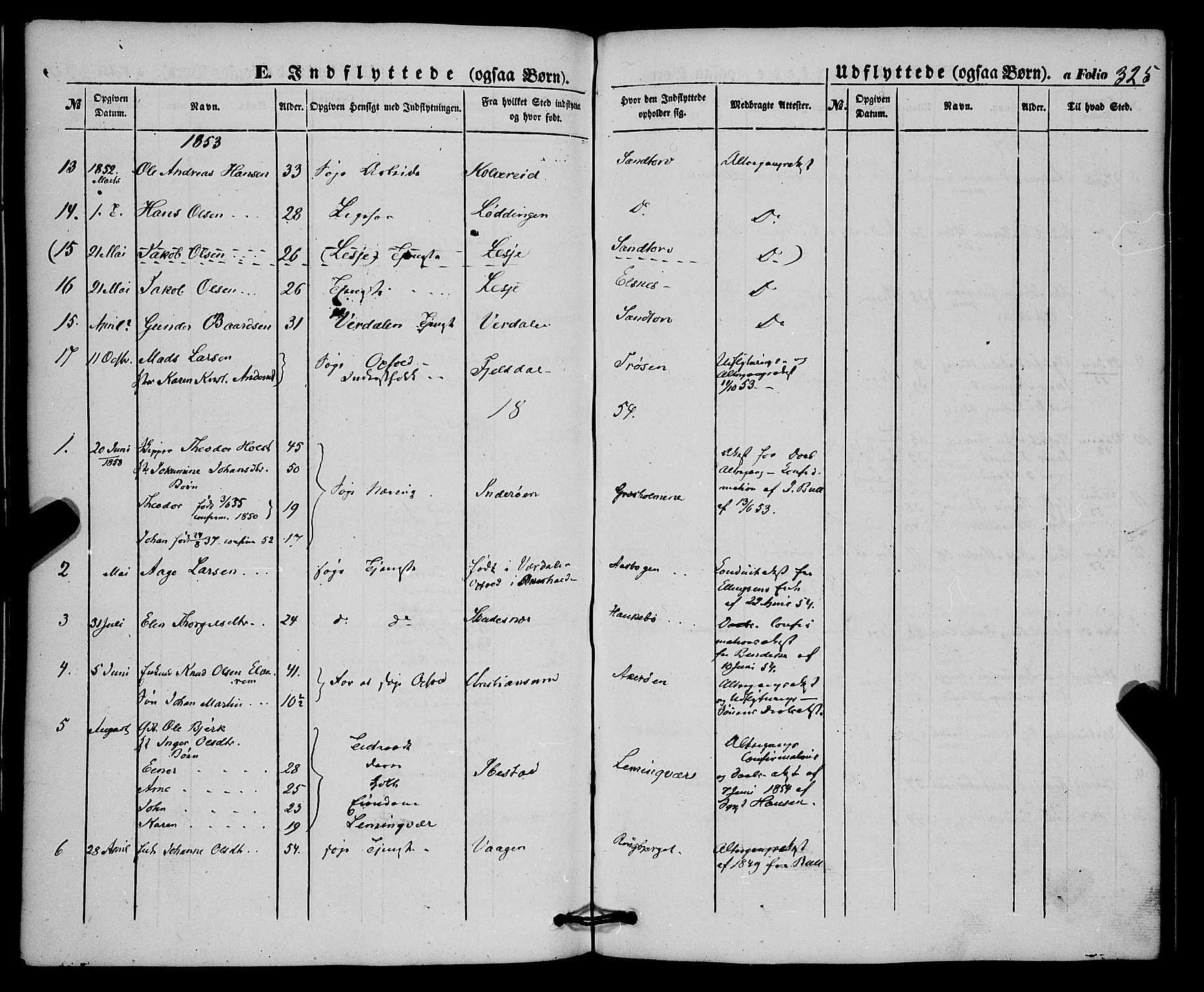 Trondenes sokneprestkontor, SATØ/S-1319/H/Ha/L0011kirke: Parish register (official) no. 11, 1853-1862, p. 325