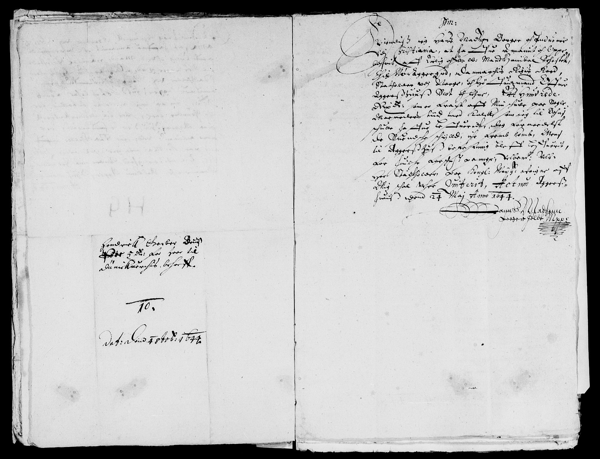 Rentekammeret inntil 1814, Reviderte regnskaper, Lensregnskaper, AV/RA-EA-5023/R/Rb/Rba/L0182: Akershus len, 1643-1645