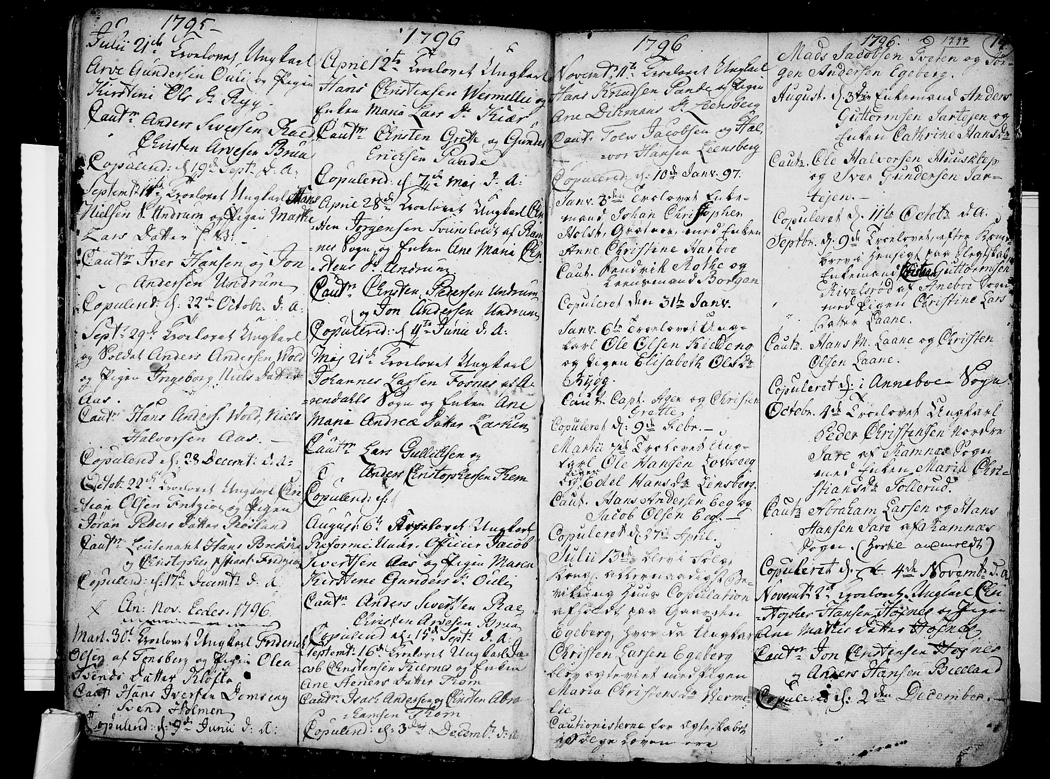 Sem kirkebøker, AV/SAKO-A-5/F/Fa/L0002: Parish register (official) no. I 2, 1764-1798, p. 14