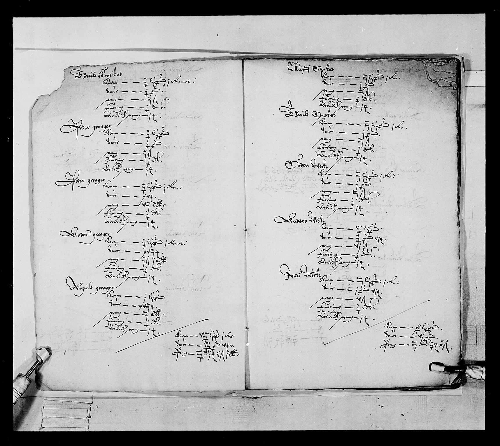 Stattholderembetet 1572-1771, AV/RA-EA-2870/Ek/L0022/0001: Jordebøker 1633-1658: / Jordebok over viss rente i Tune, Åbygge, Hvaler og Veme skipreide, 1646-1647, p. 5