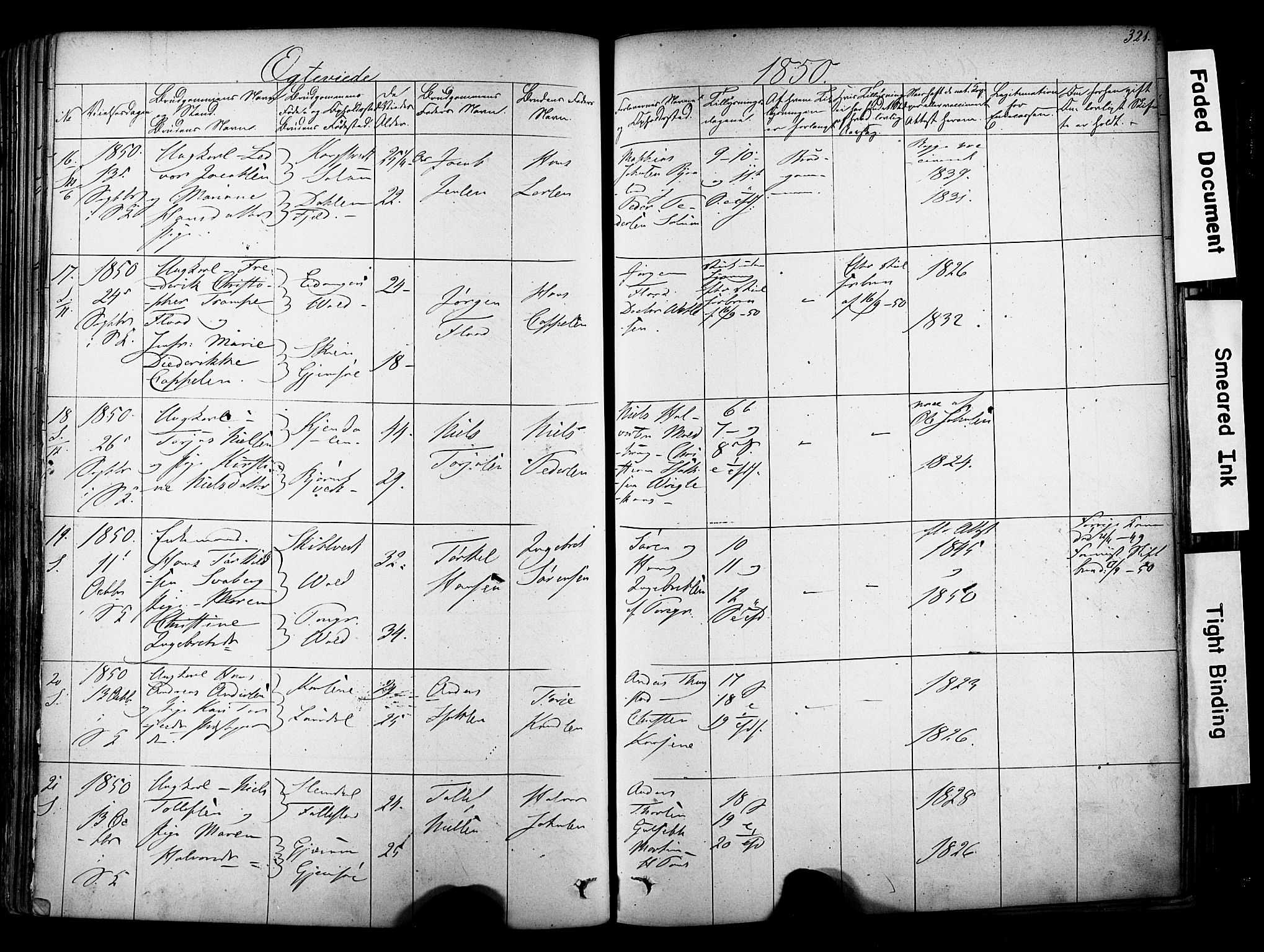 Solum kirkebøker, AV/SAKO-A-306/F/Fa/L0006: Parish register (official) no. I 6, 1844-1855, p. 321