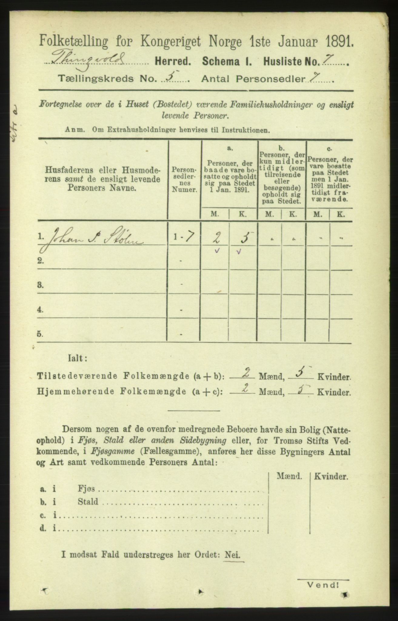 RA, 1891 census for 1560 Tingvoll, 1891, p. 2010