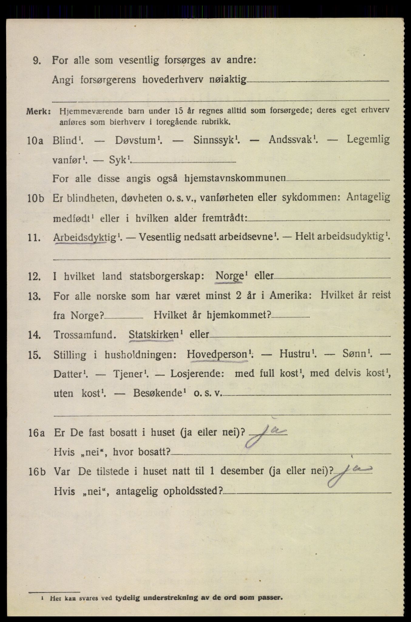 SAH, 1920 census for Lesja, 1920, p. 4613