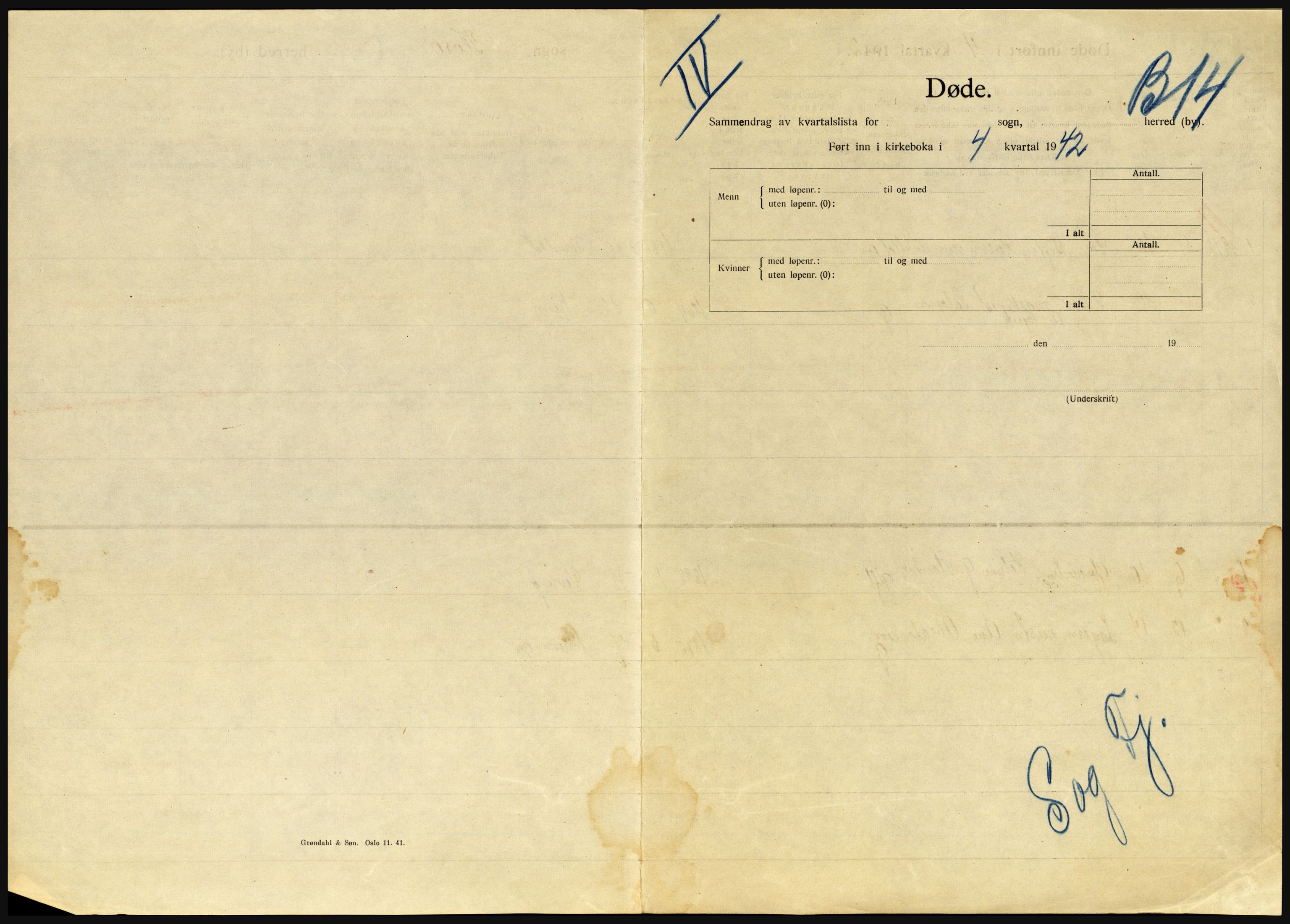 Statistisk sentralbyrå, Sosiodemografiske emner, Befolkning, AV/RA-S-2228/D/Df/Dfe/Dfeb/L0032: Sogn og Fjordane, 1942, p. 699