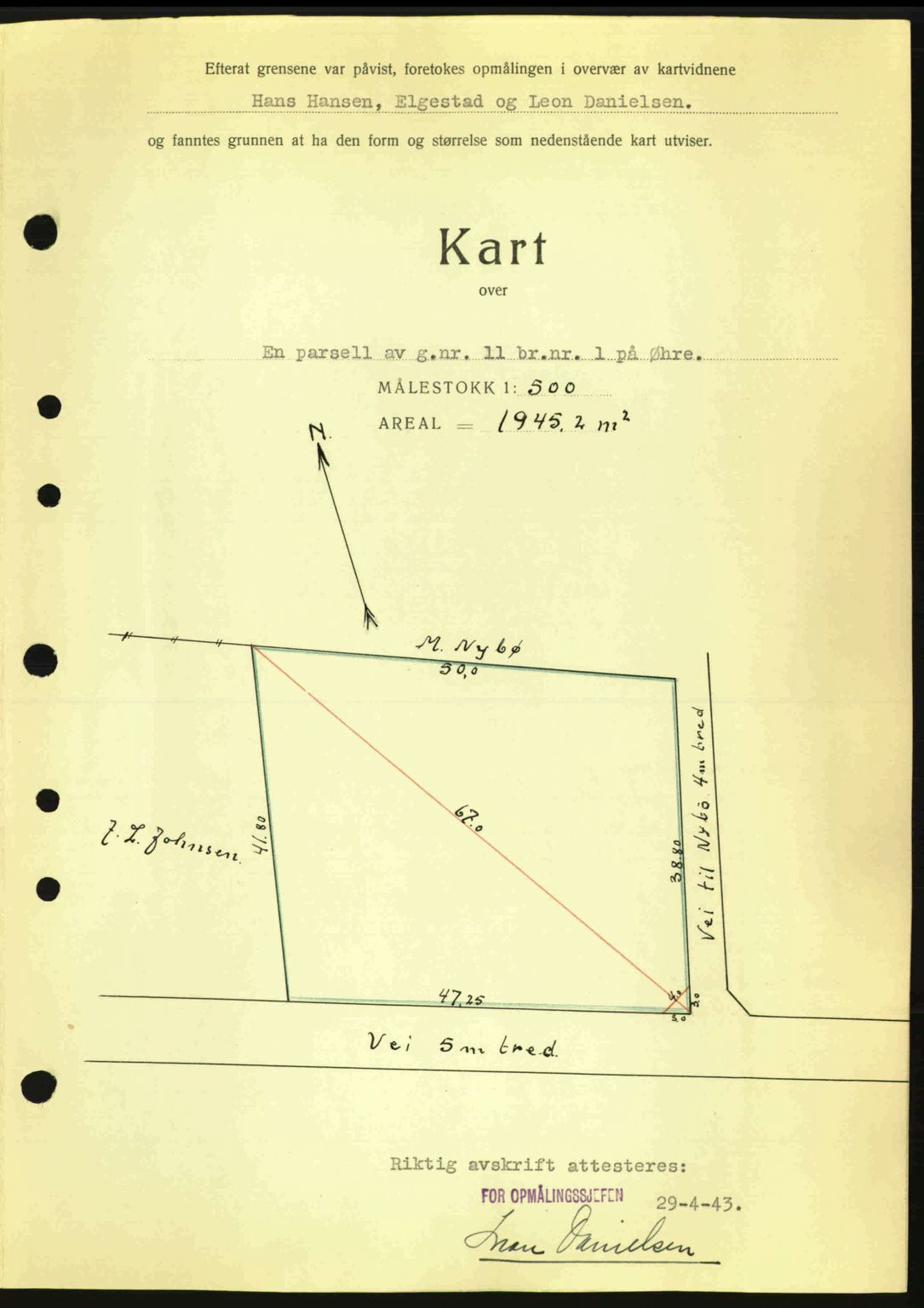 Tønsberg sorenskriveri, AV/SAKO-A-130/G/Ga/Gaa/L0013: Mortgage book no. A13, 1943-1943, Diary no: : 1158/1943