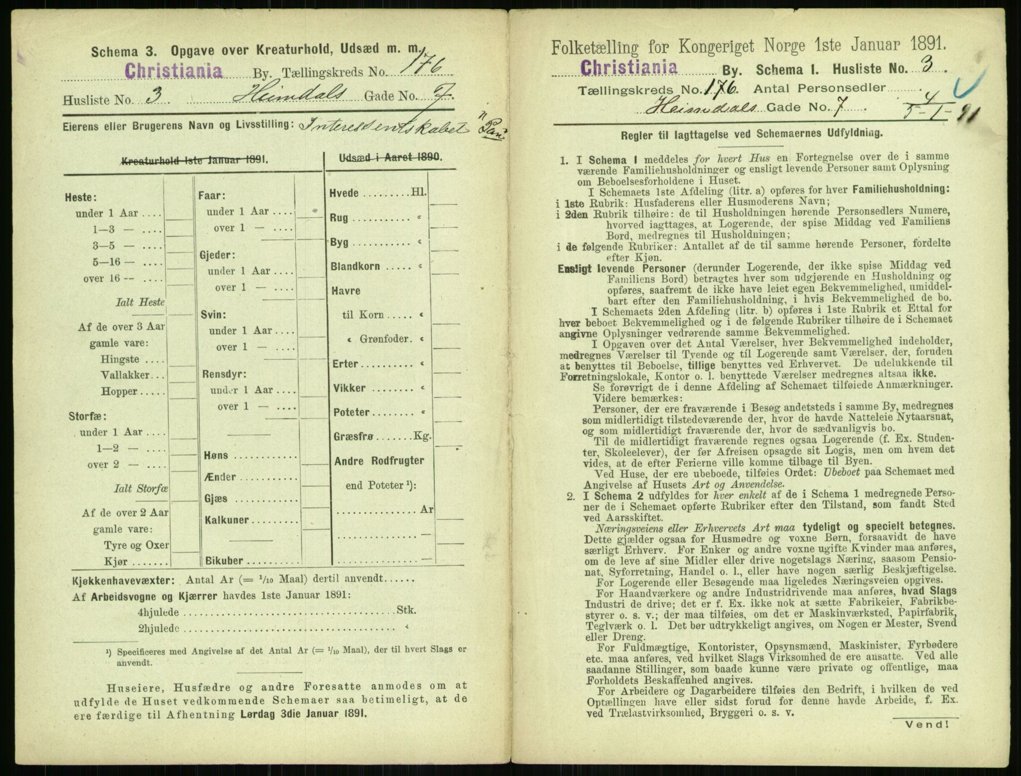 RA, 1891 census for 0301 Kristiania, 1891, p. 105569