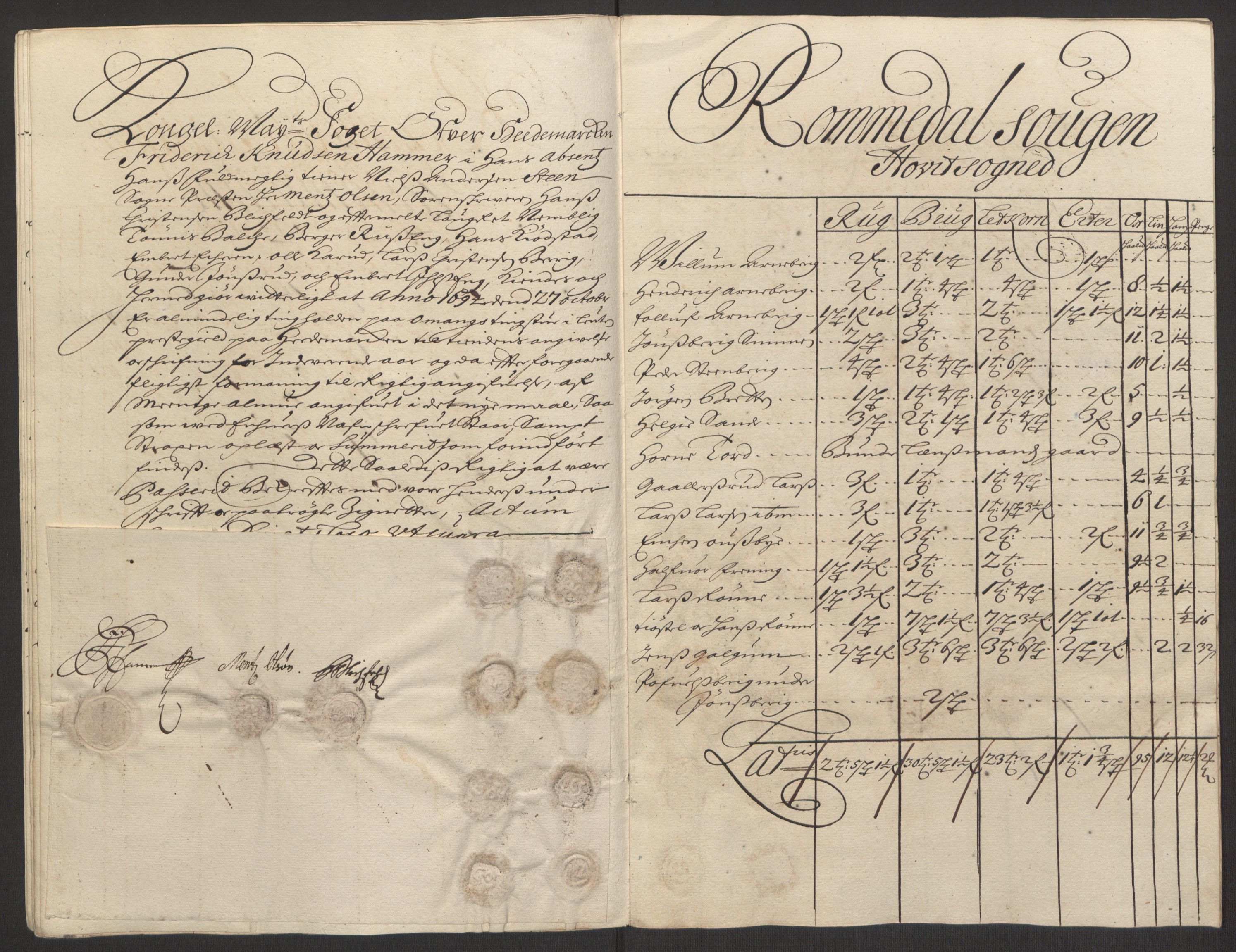 Rentekammeret inntil 1814, Reviderte regnskaper, Fogderegnskap, AV/RA-EA-4092/R16/L1035: Fogderegnskap Hedmark, 1694, p. 55