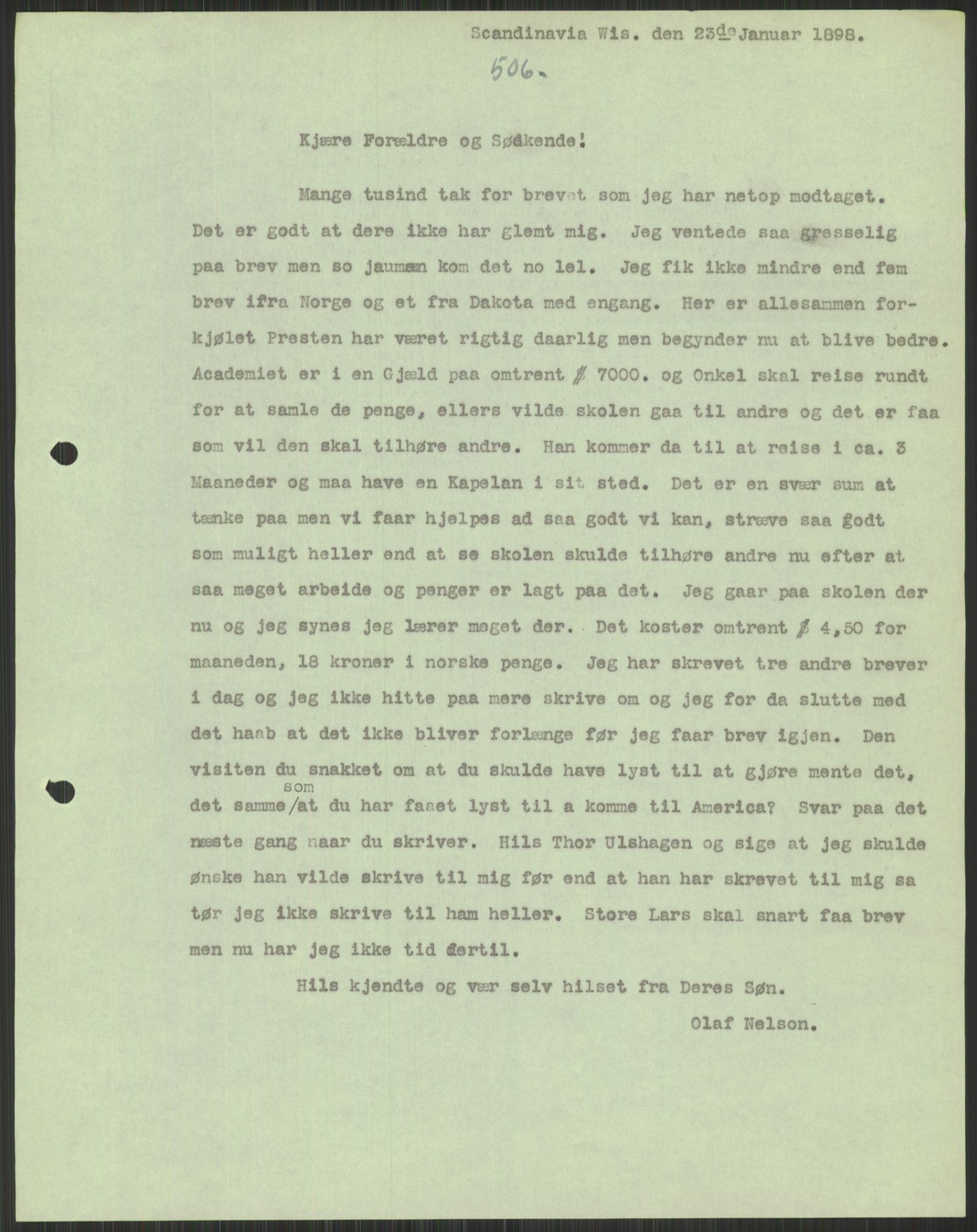 Samlinger til kildeutgivelse, Amerikabrevene, AV/RA-EA-4057/F/L0037: Arne Odd Johnsens amerikabrevsamling I, 1855-1900, p. 1129