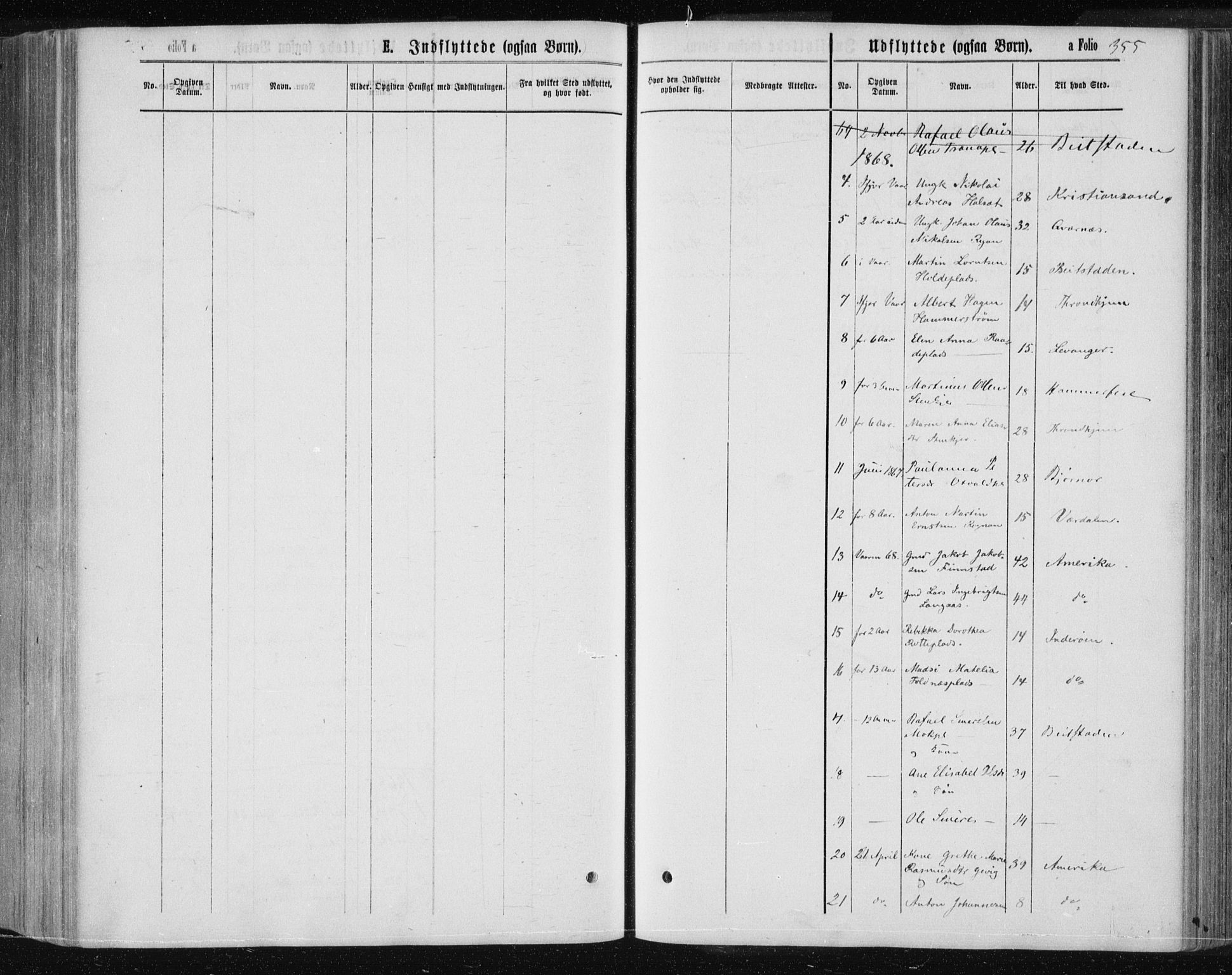 Ministerialprotokoller, klokkerbøker og fødselsregistre - Nord-Trøndelag, SAT/A-1458/735/L0345: Parish register (official) no. 735A08 /1, 1863-1872, p. 355