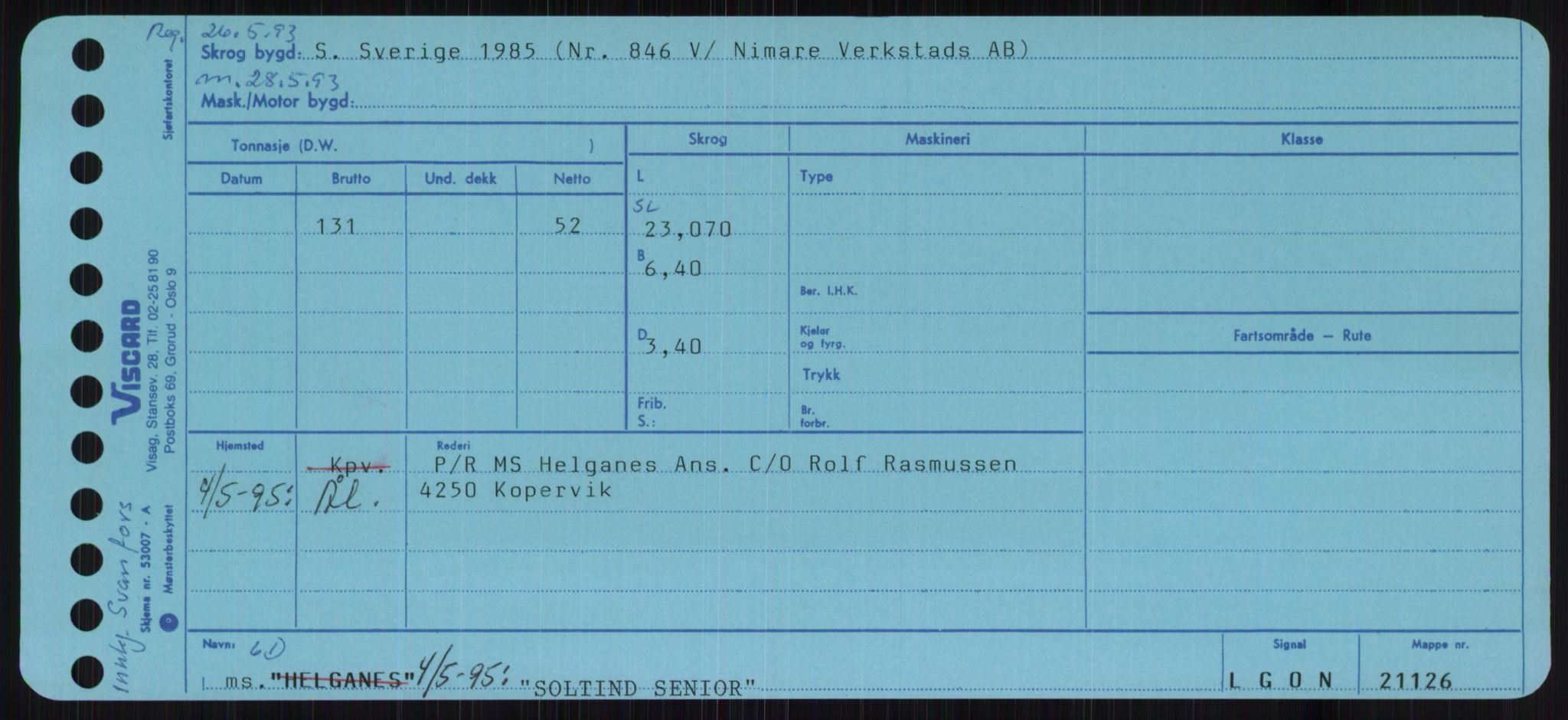 Sjøfartsdirektoratet med forløpere, Skipsmålingen, RA/S-1627/H/Ha/L0005/0002: Fartøy, S-Sven / Fartøy, Skjo-Sven, p. 235