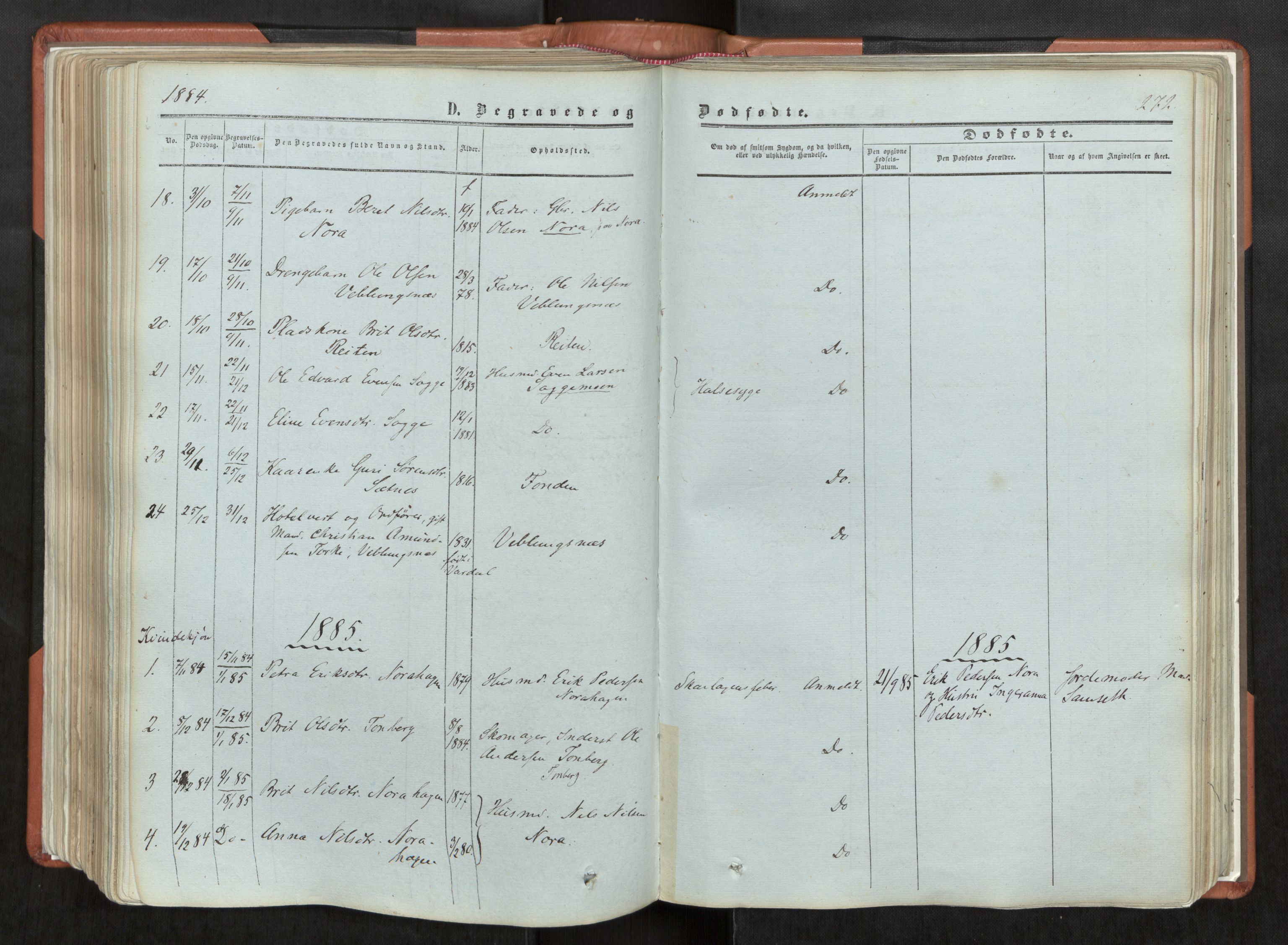 Ministerialprotokoller, klokkerbøker og fødselsregistre - Møre og Romsdal, AV/SAT-A-1454/544/L0572: Parish register (official) no. 544A05, 1854-1886, p. 272