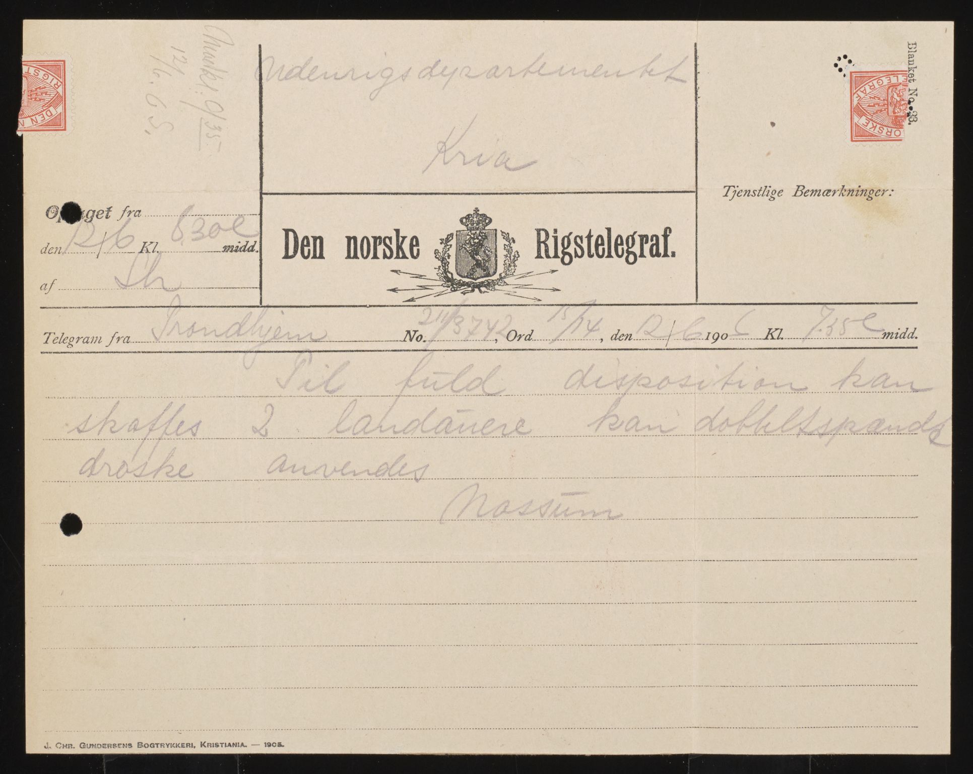 Utenriksdepartementet, AV/RA-S-2259, 1894-1906, p. 46