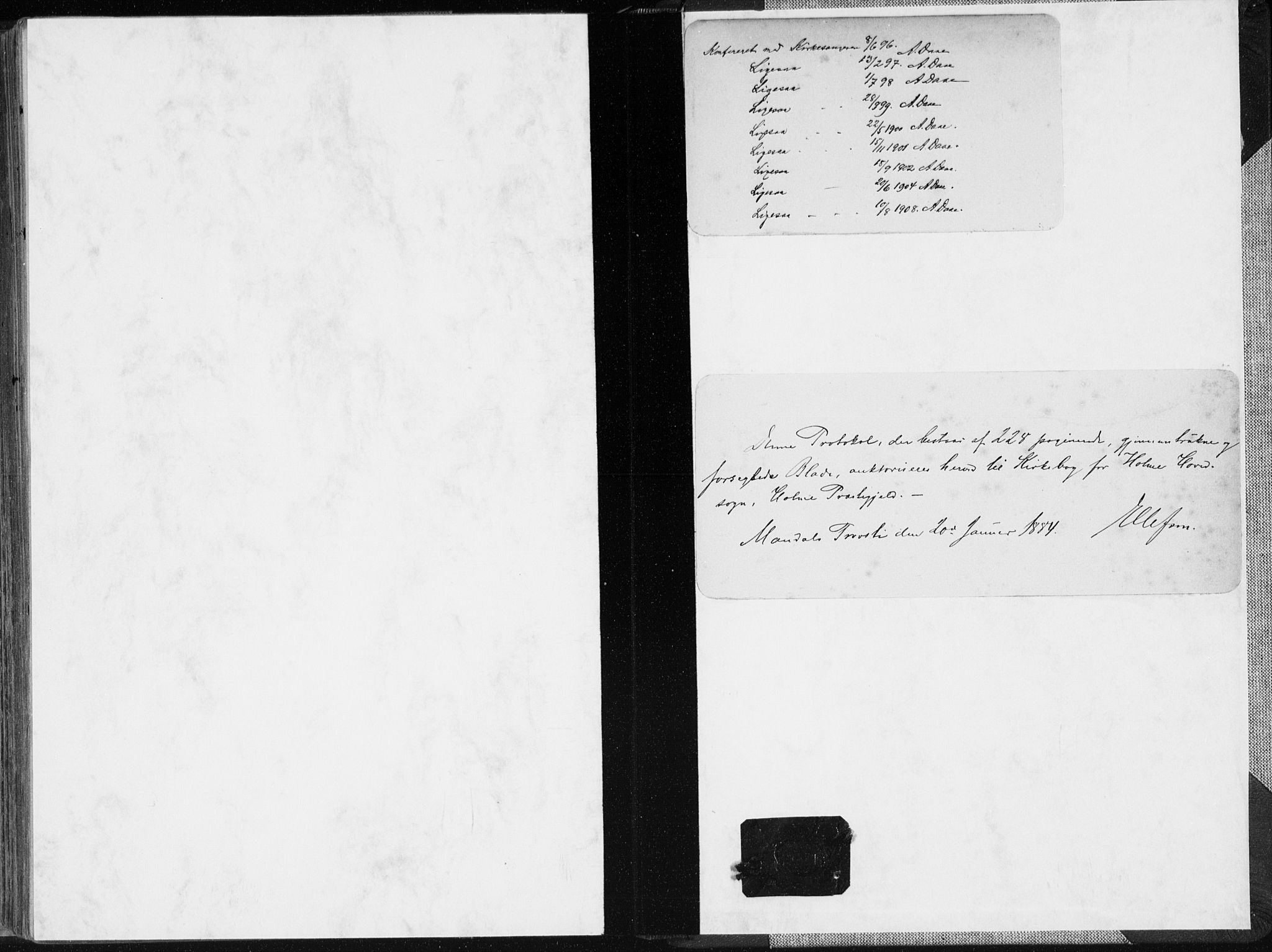 Holum sokneprestkontor, AV/SAK-1111-0022/F/Fa/Faa/L0007: Parish register (official) no. A 7, 1884-1907