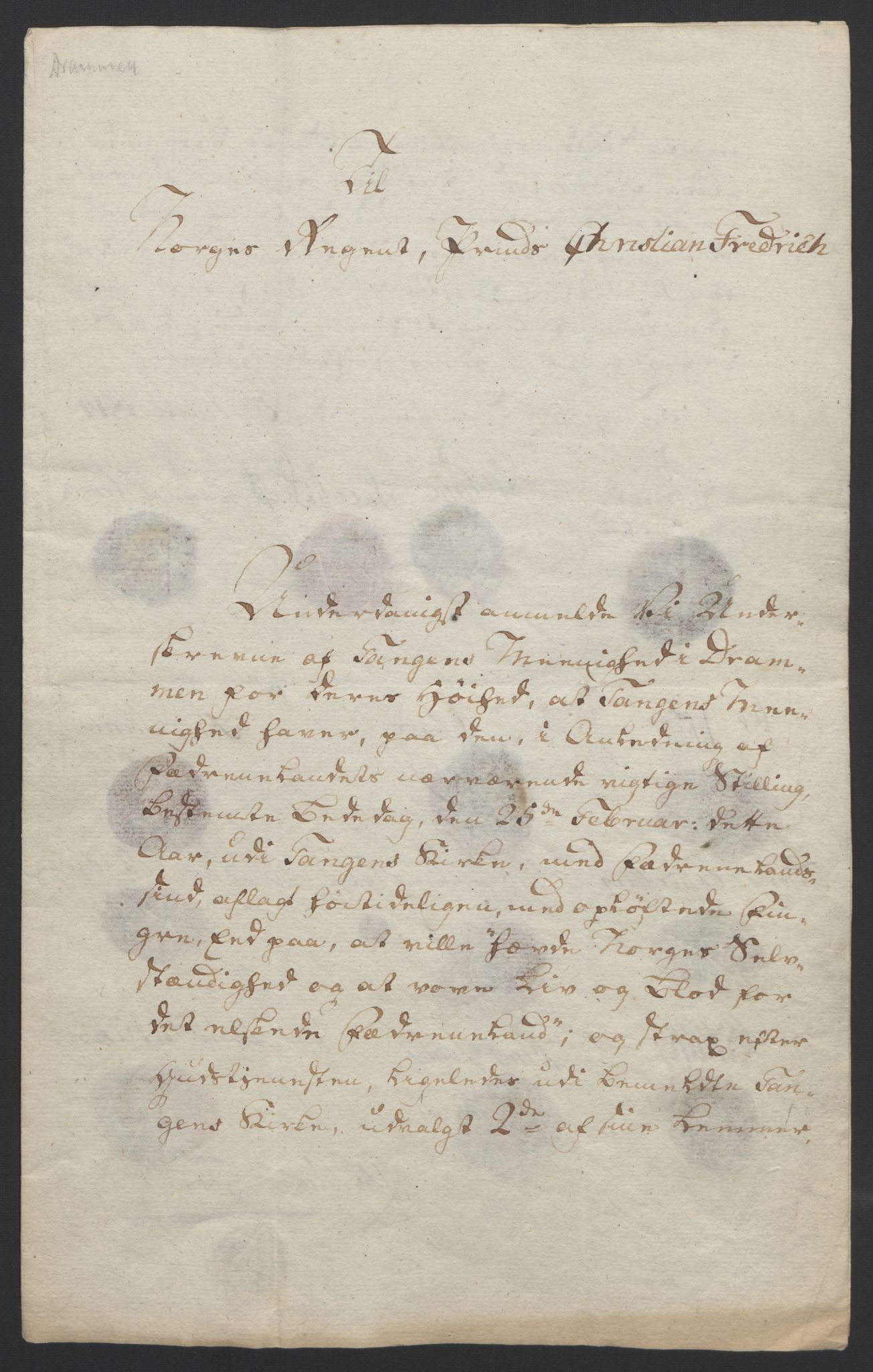 Statsrådssekretariatet, RA/S-1001/D/Db/L0007: Fullmakter for Eidsvollsrepresentantene i 1814. , 1814, p. 10