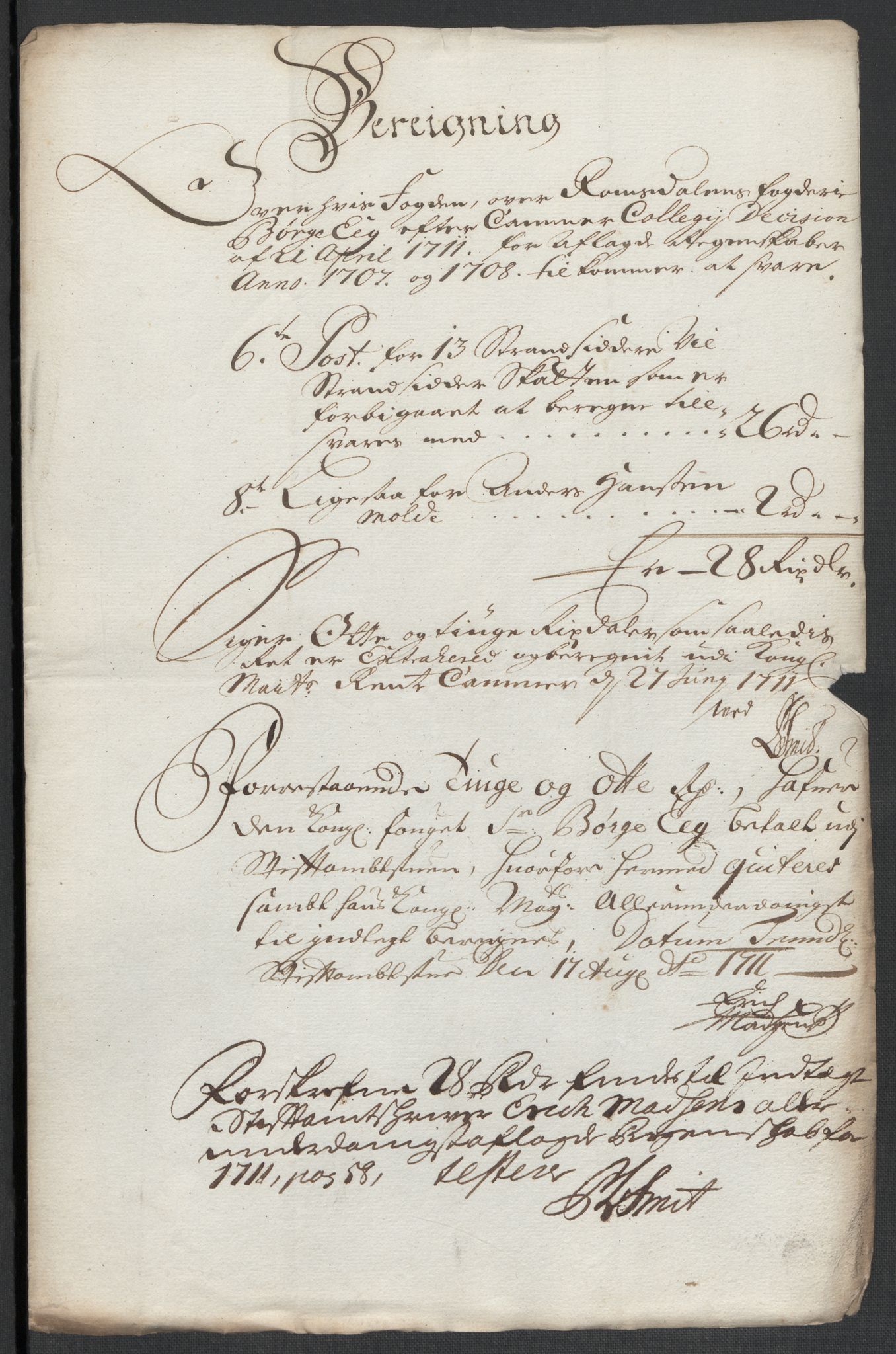 Rentekammeret inntil 1814, Reviderte regnskaper, Fogderegnskap, RA/EA-4092/R55/L3658: Fogderegnskap Romsdal, 1707-1708, p. 419