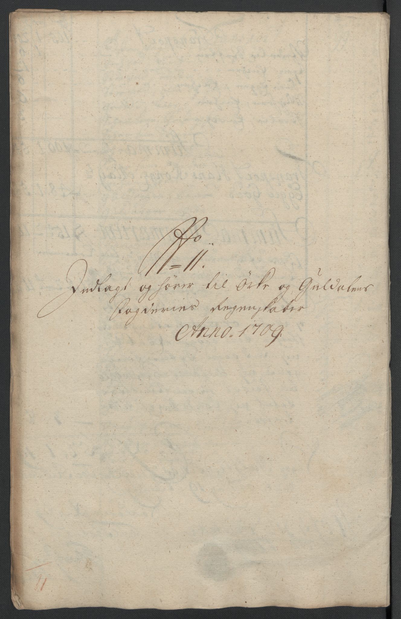 Rentekammeret inntil 1814, Reviderte regnskaper, Fogderegnskap, RA/EA-4092/R60/L3959: Fogderegnskap Orkdal og Gauldal, 1709, p. 182