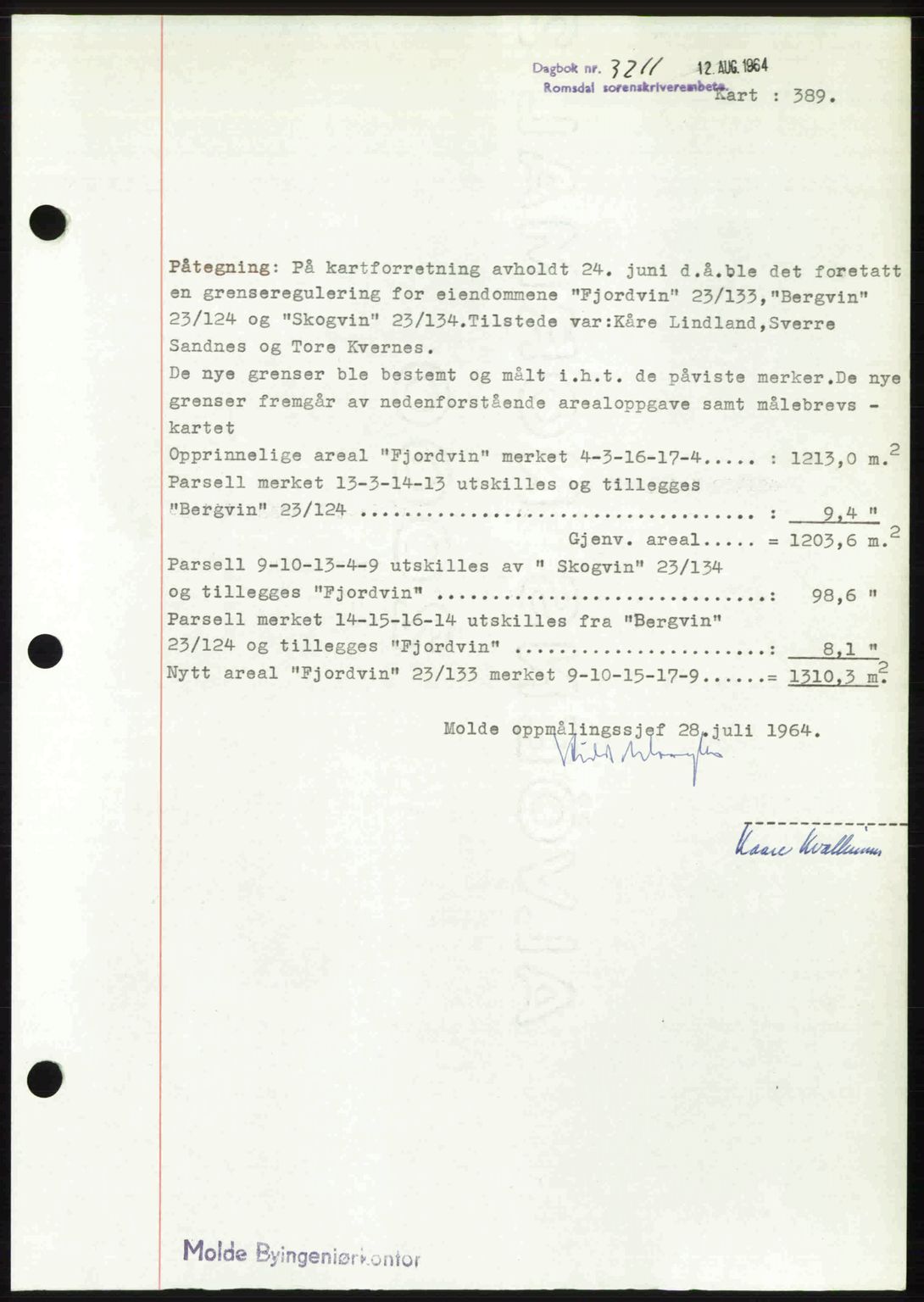 Romsdal sorenskriveri, AV/SAT-A-4149/1/2/2C: Mortgage book no. A31, 1949-1949, Diary no: : 3264/1949