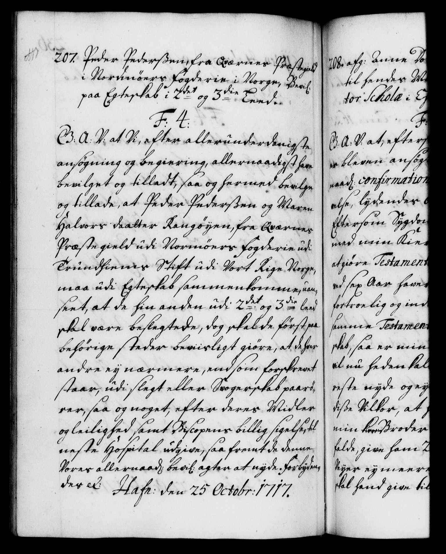 Danske Kanselli 1572-1799, AV/RA-EA-3023/F/Fc/Fca/Fcaa/L0022: Norske registre, 1716-1719, p. 236b