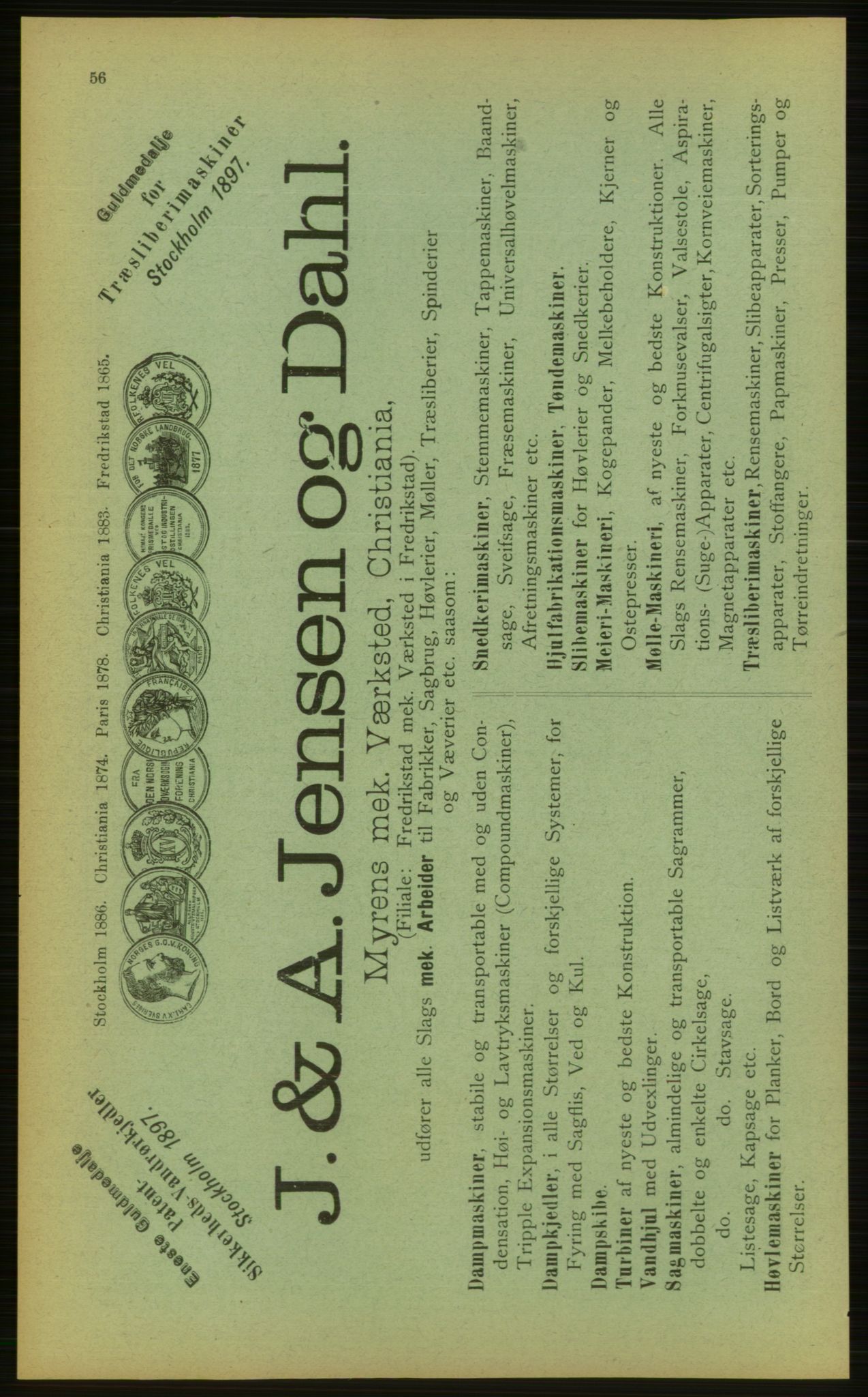 Kristiania/Oslo adressebok, PUBL/-, 1898, p. 56